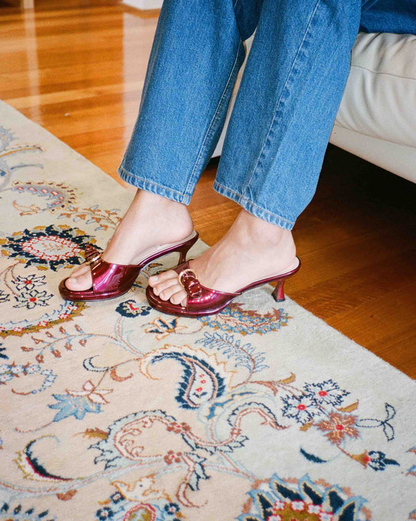 Wine shop kitten heels