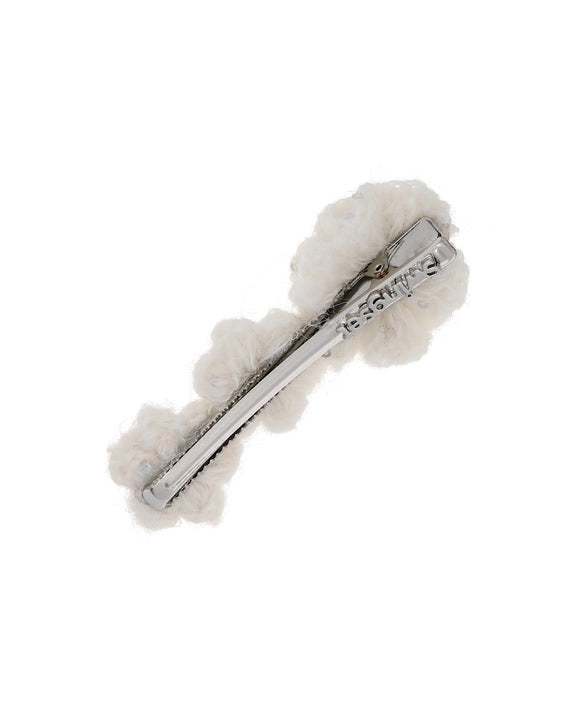 Crochet Pearl Flower Hair Pin