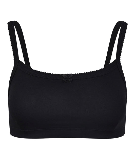 Lace Tank Crop - Obsidian