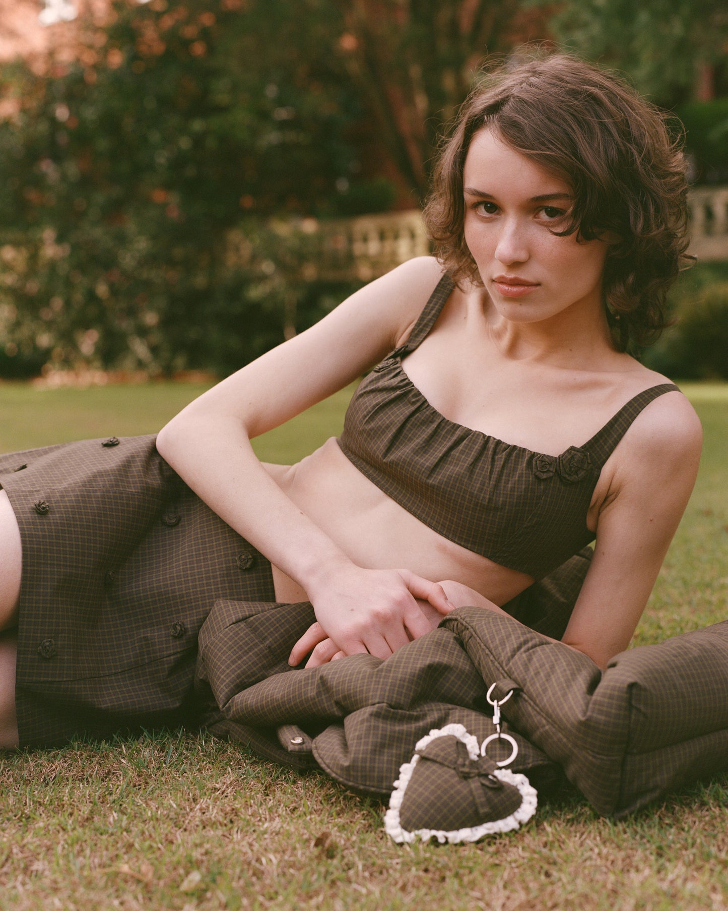 Rosette Check Bra - Ivy Check
