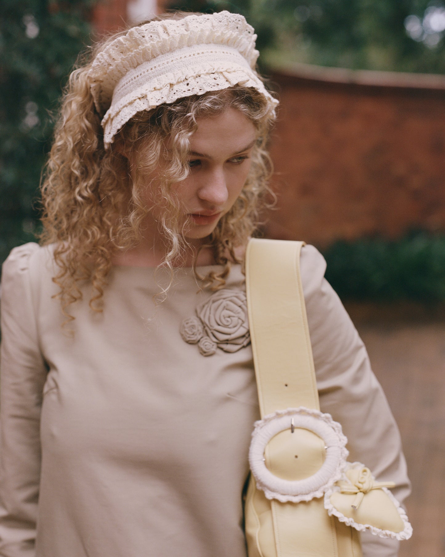 Lace Layer Headband - Porcelain