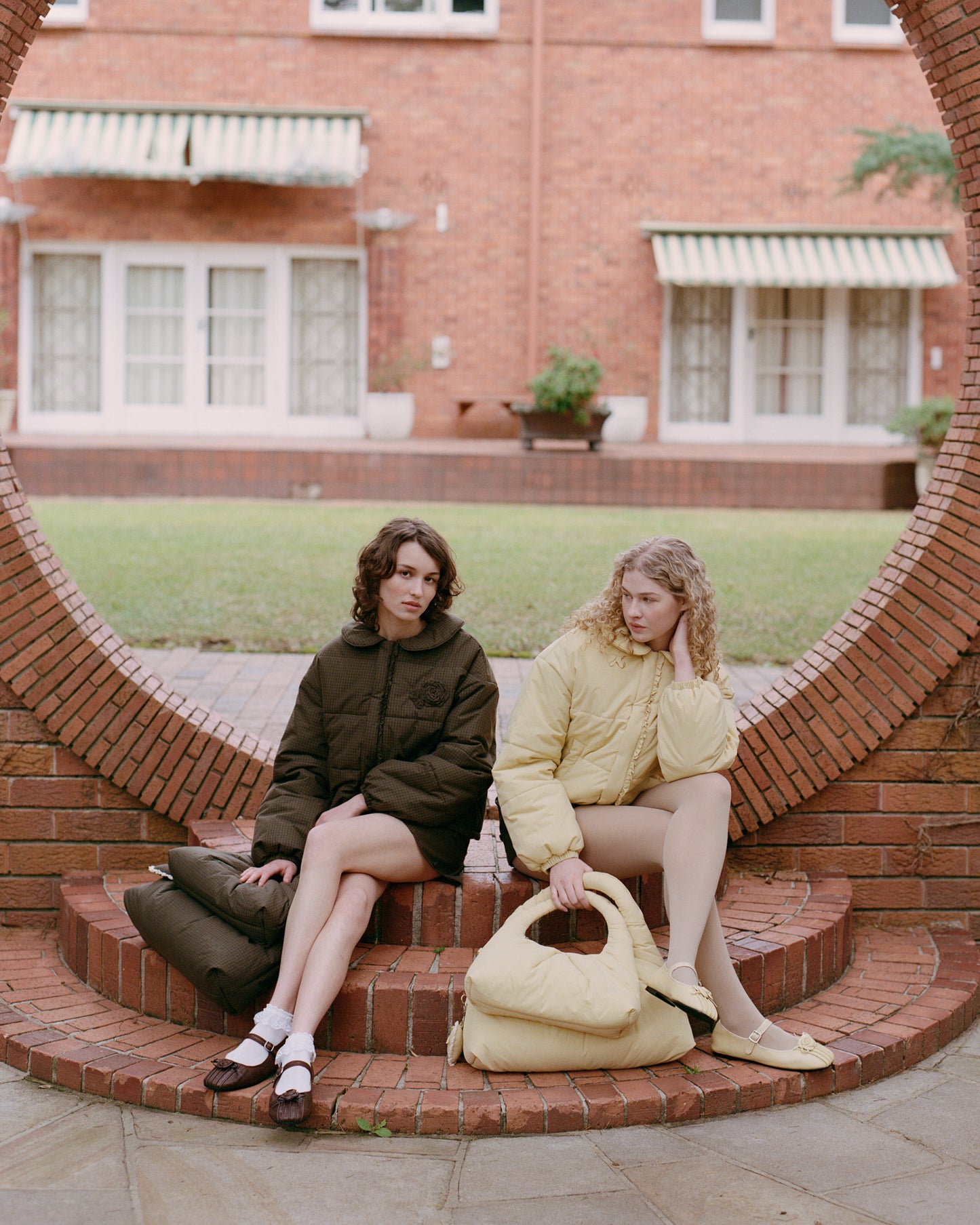 Rosette Puffer Jacket - Butternut