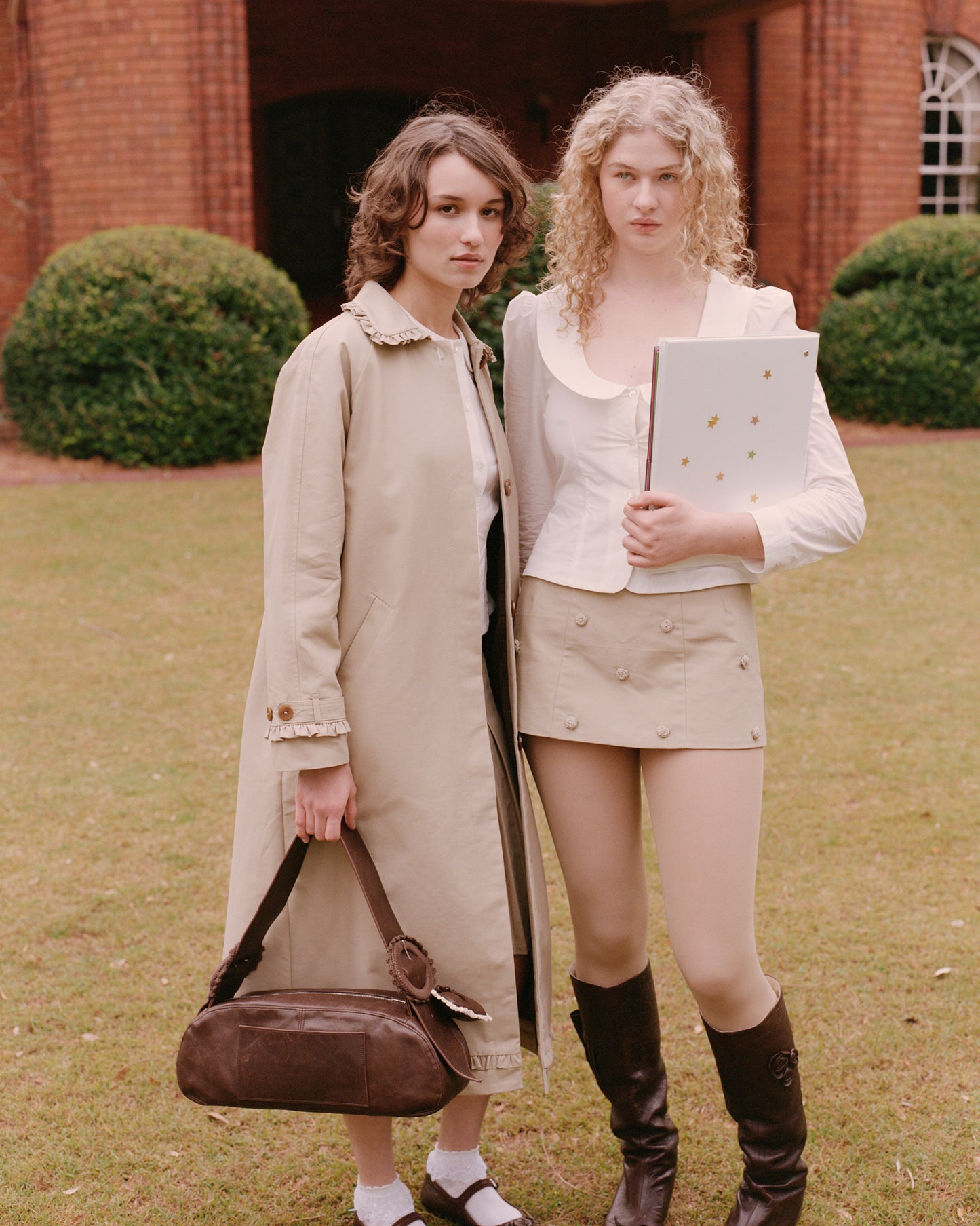 Tailored Gather Trench Coat - Fawn