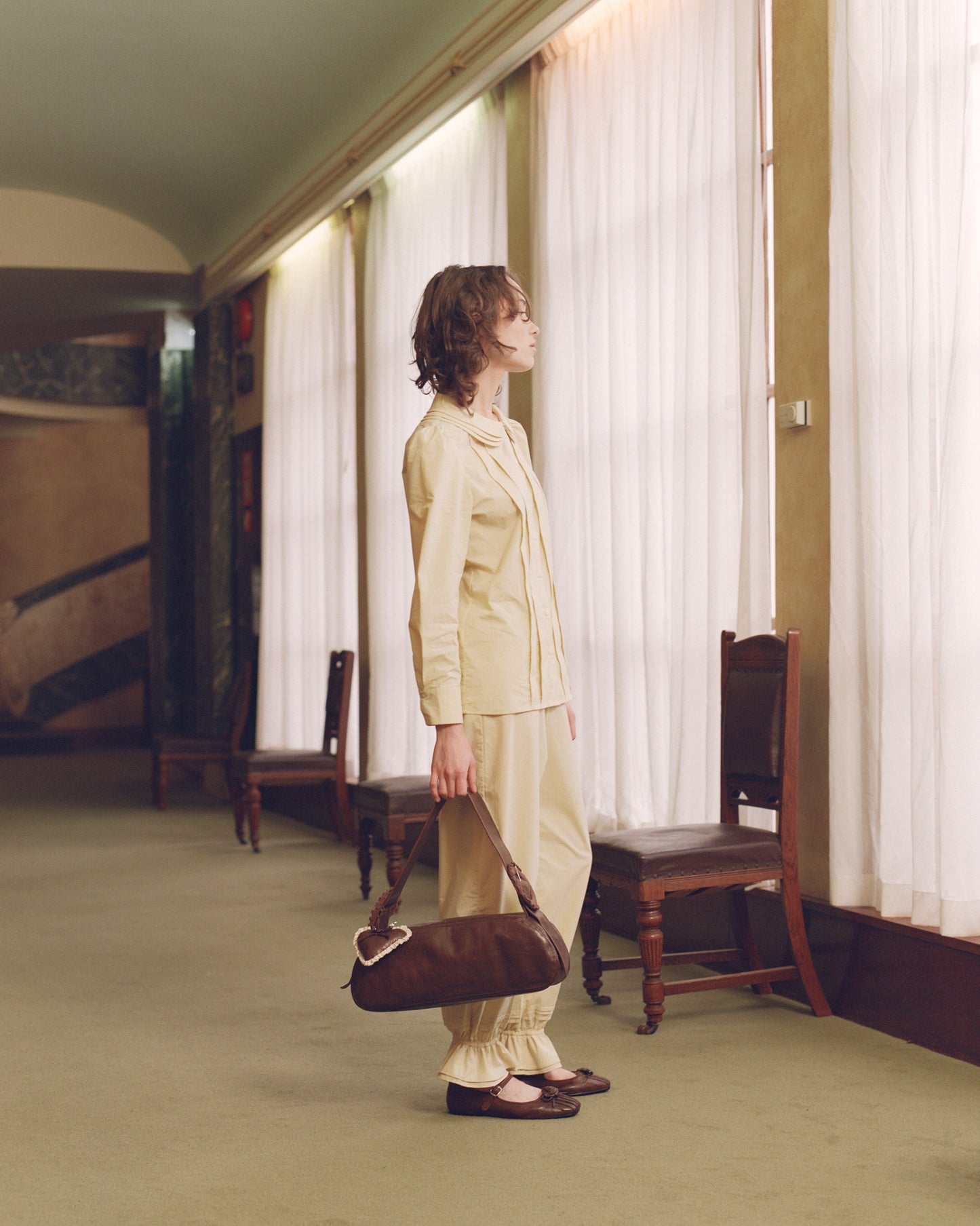 Tiered Collar School Shirt - Butternut