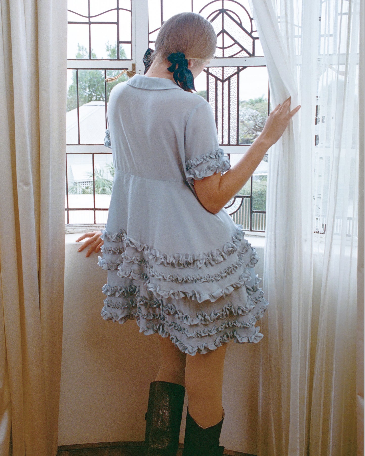 Ruffle Tea Dress - Bluewishes