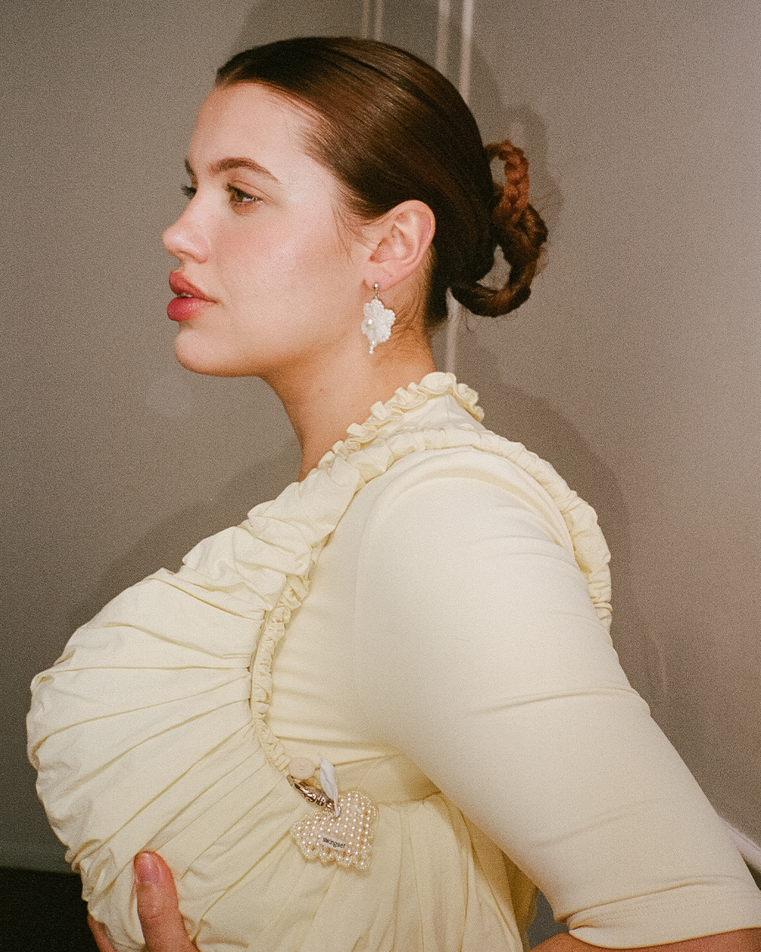 My Mum Made It - Citrine Heart Cushion Key Ring