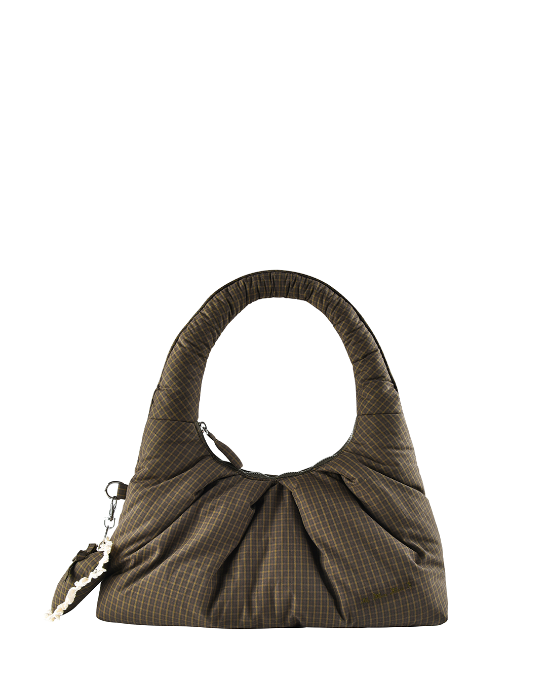 Mini Pleat Puffer Tote - Ivy Check