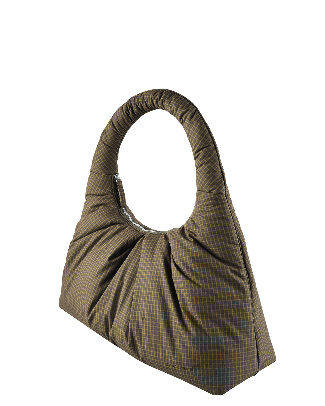 Large Pleat Puffer Tote - Ivy Check