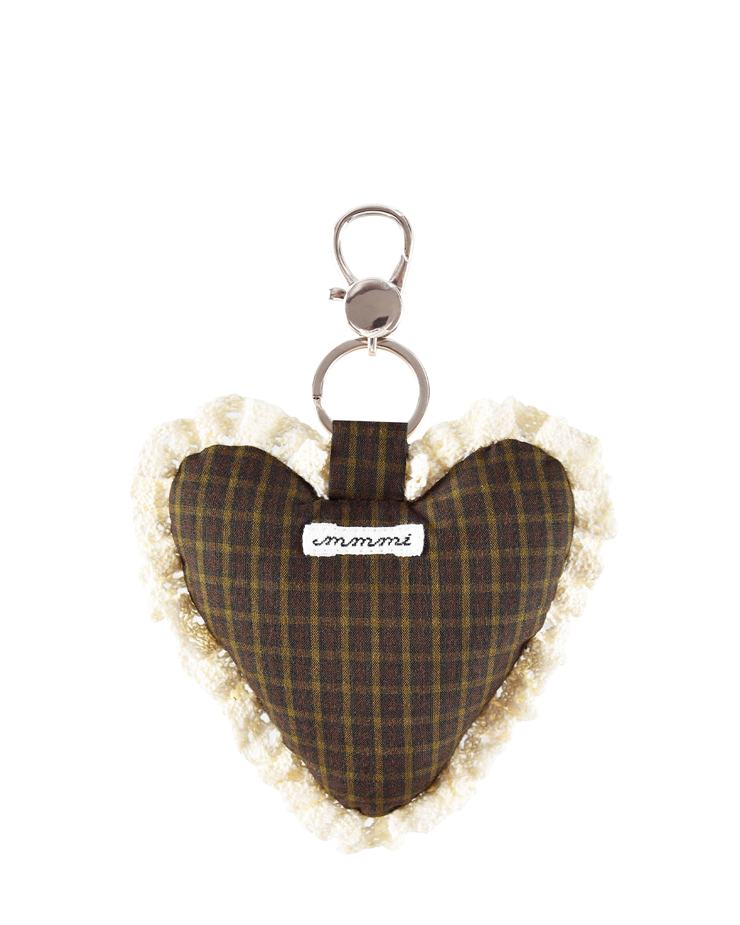 Rosette Heart Keychain - Ivy Check