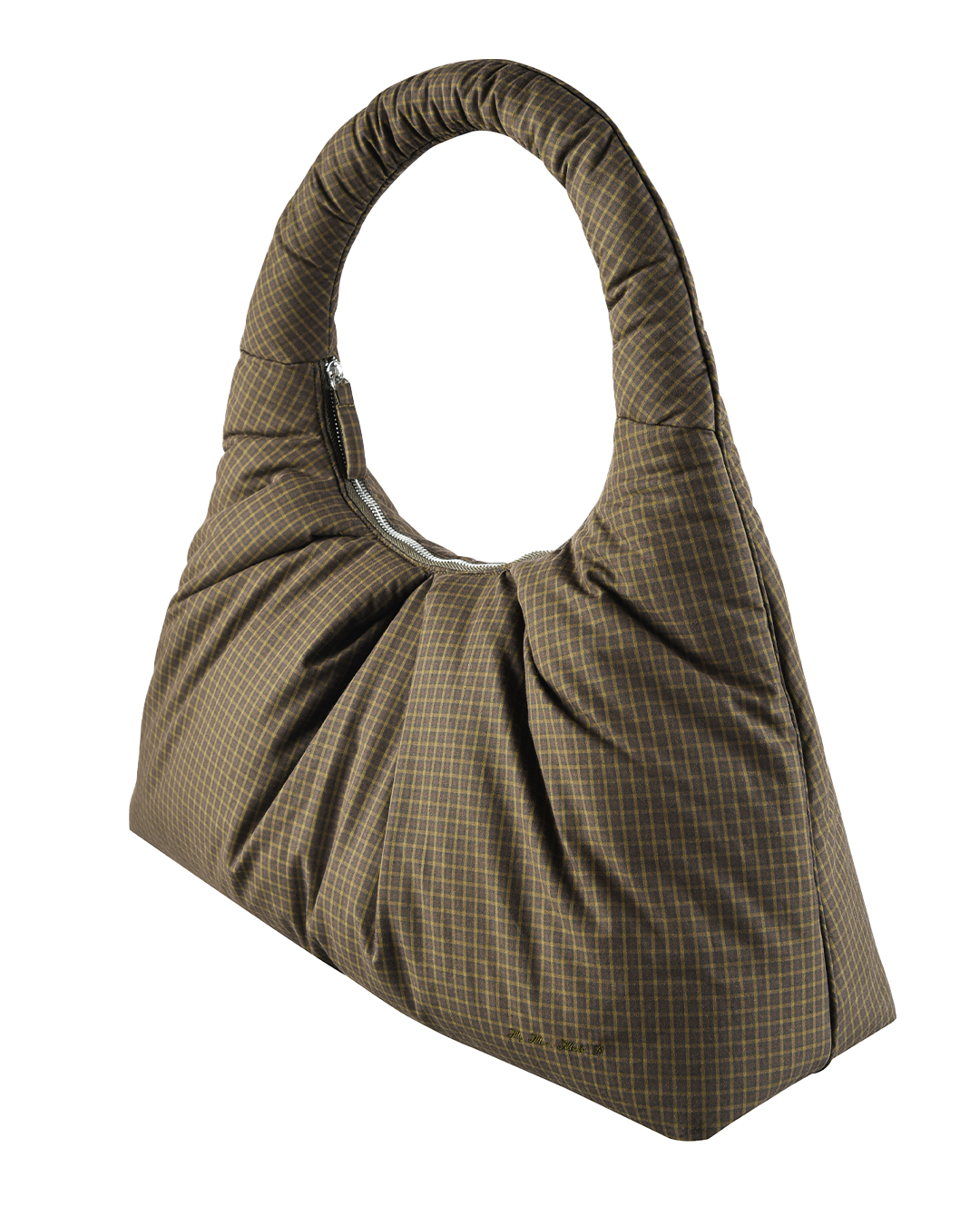 Large Pleat Puffer Tote - Ivy Check