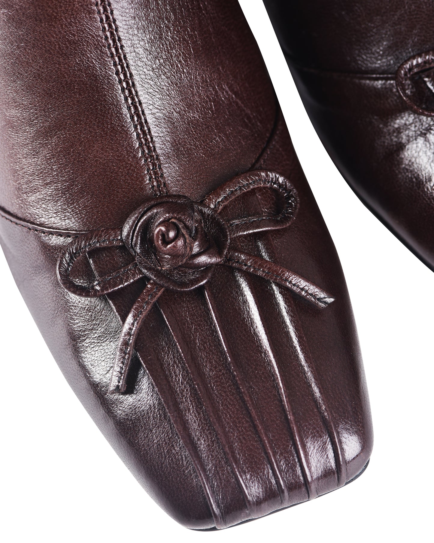 Rosette Pocket Boots - Saddle