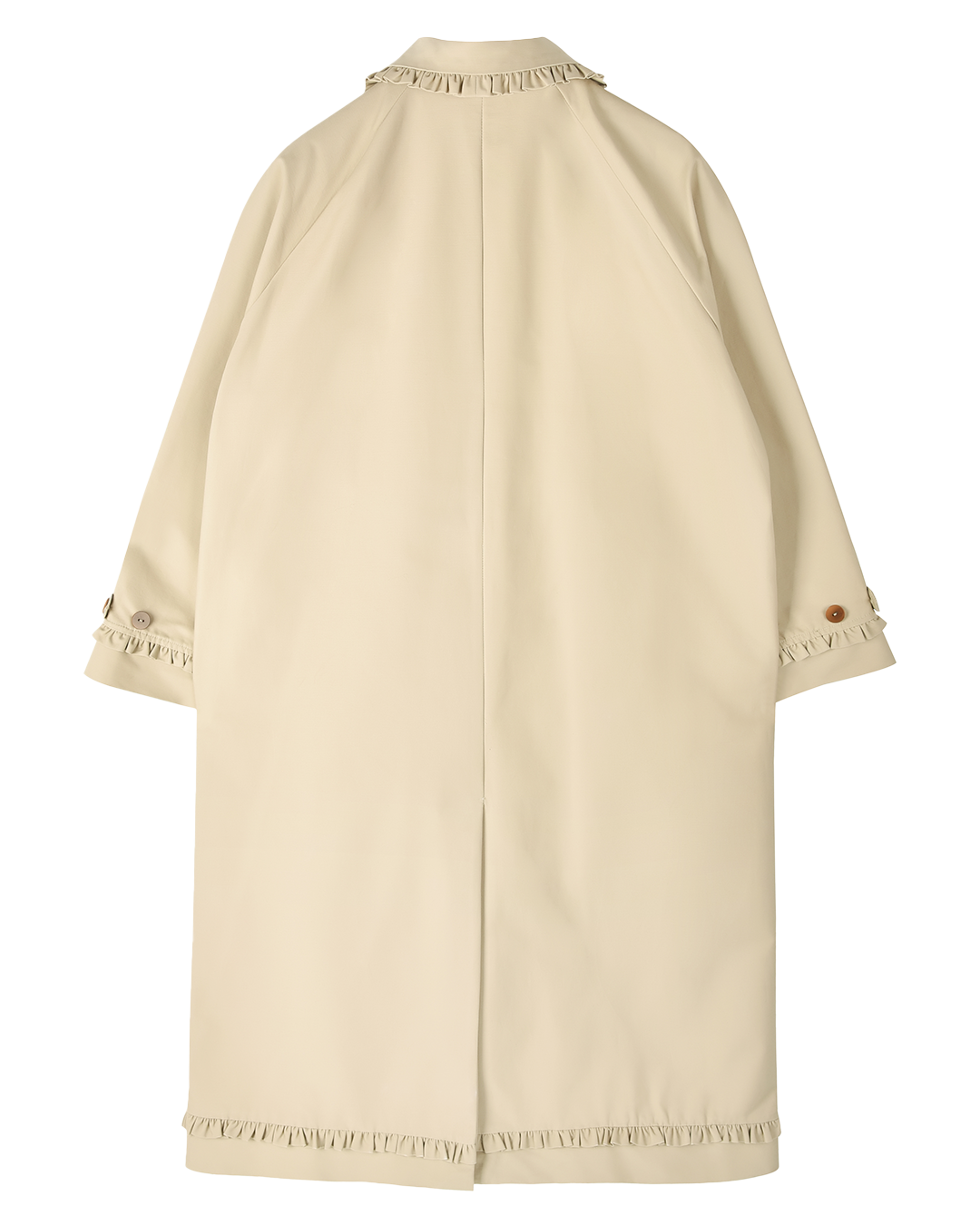 Tailored Gather Trench Coat - Fawn