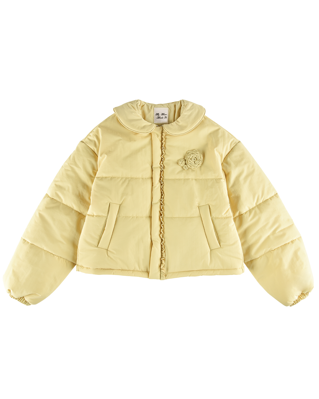 Rosette Puffer Jacket - Butternut