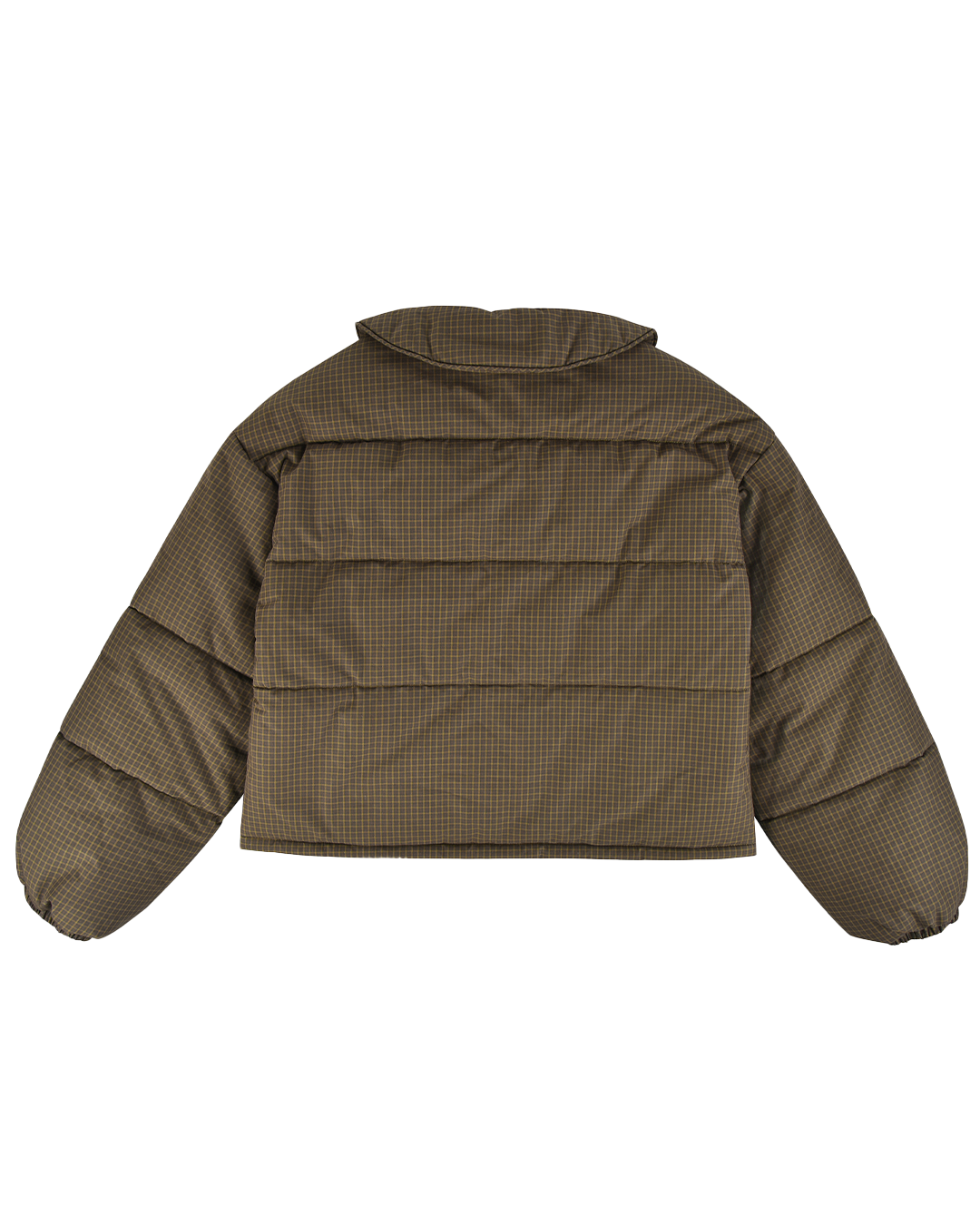 Rosette Puffer Jacket - Ivy Check