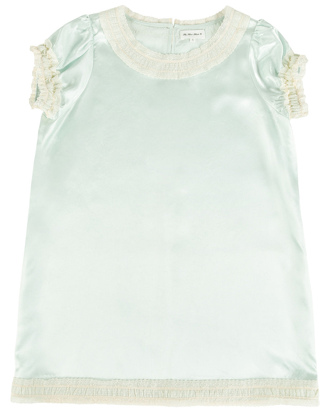Dresses: Lace-Trim Daydream Dress - Mint - My mum made it XL Dresses: Lace-Trim Daydream Dress - Mint - My mum made it XL