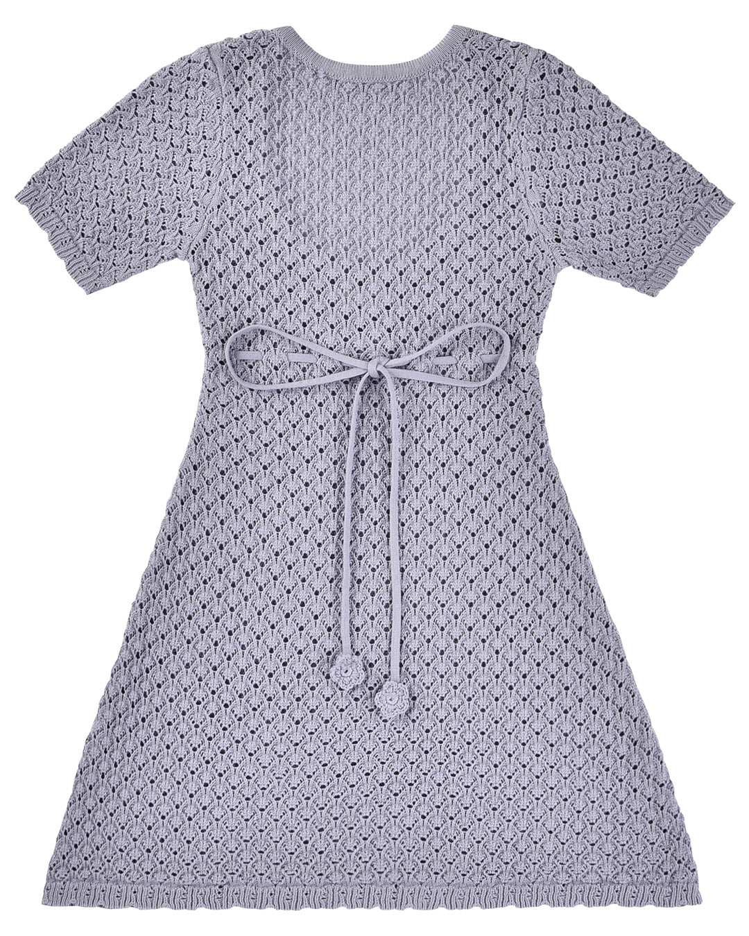 Dresses: Laceweave Knit Dress - Wisteria - My mum made it XS-S Dresses: Laceweave Knit Dress - Wisteria - My mum made it XS-S
