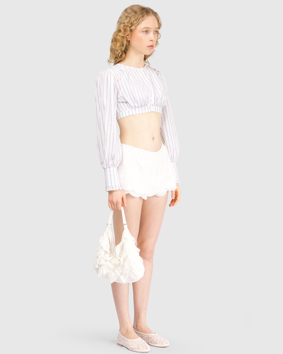 My Mum Made It - Lace Skort - White