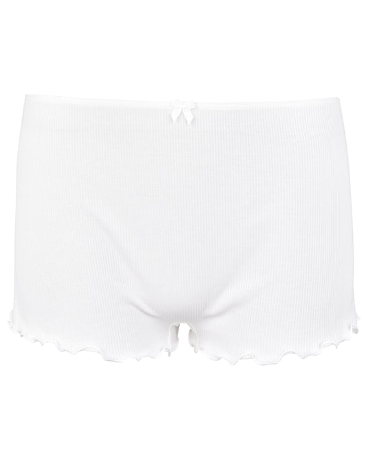 Rib Shorts - White