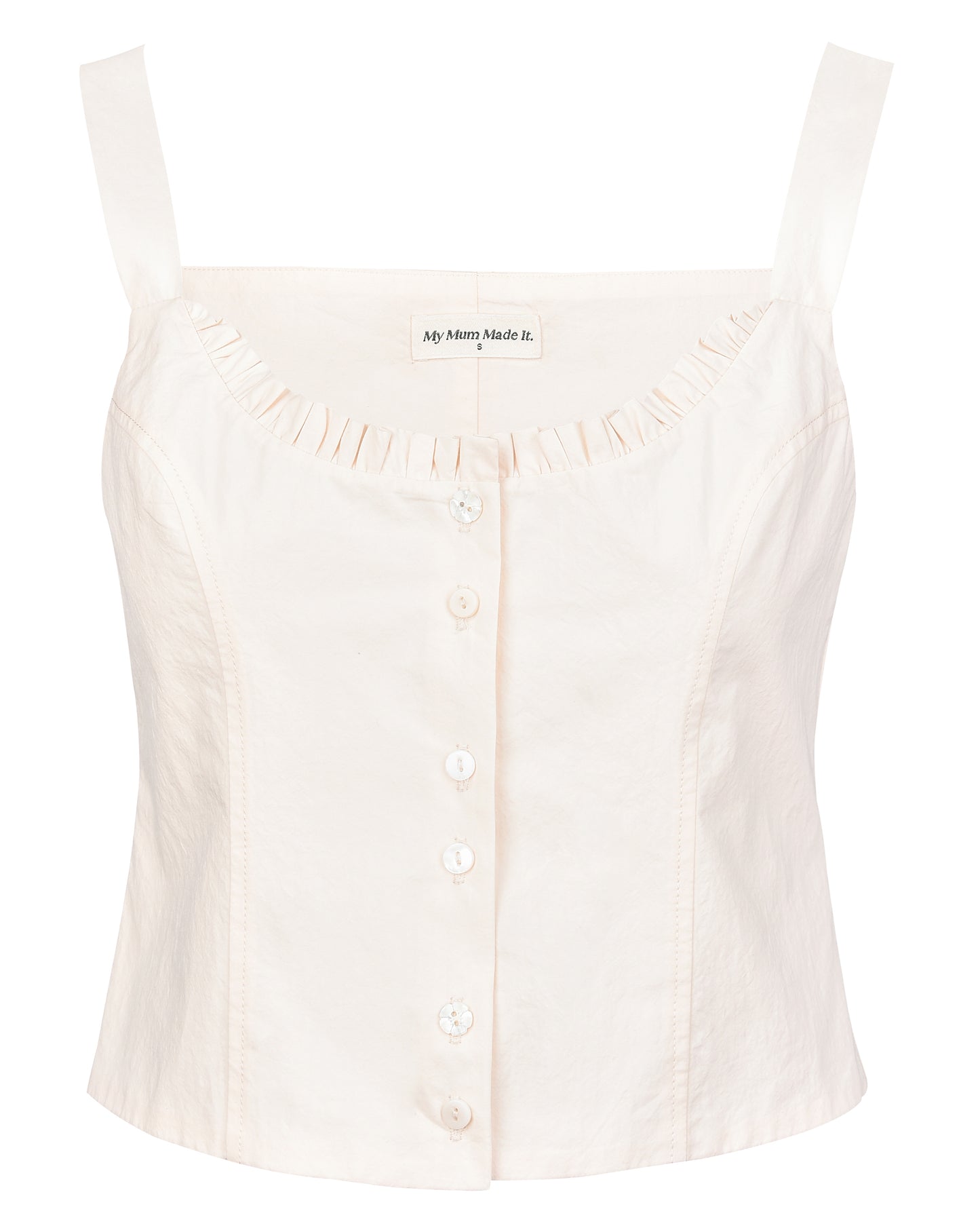 Button Camisole - Bone