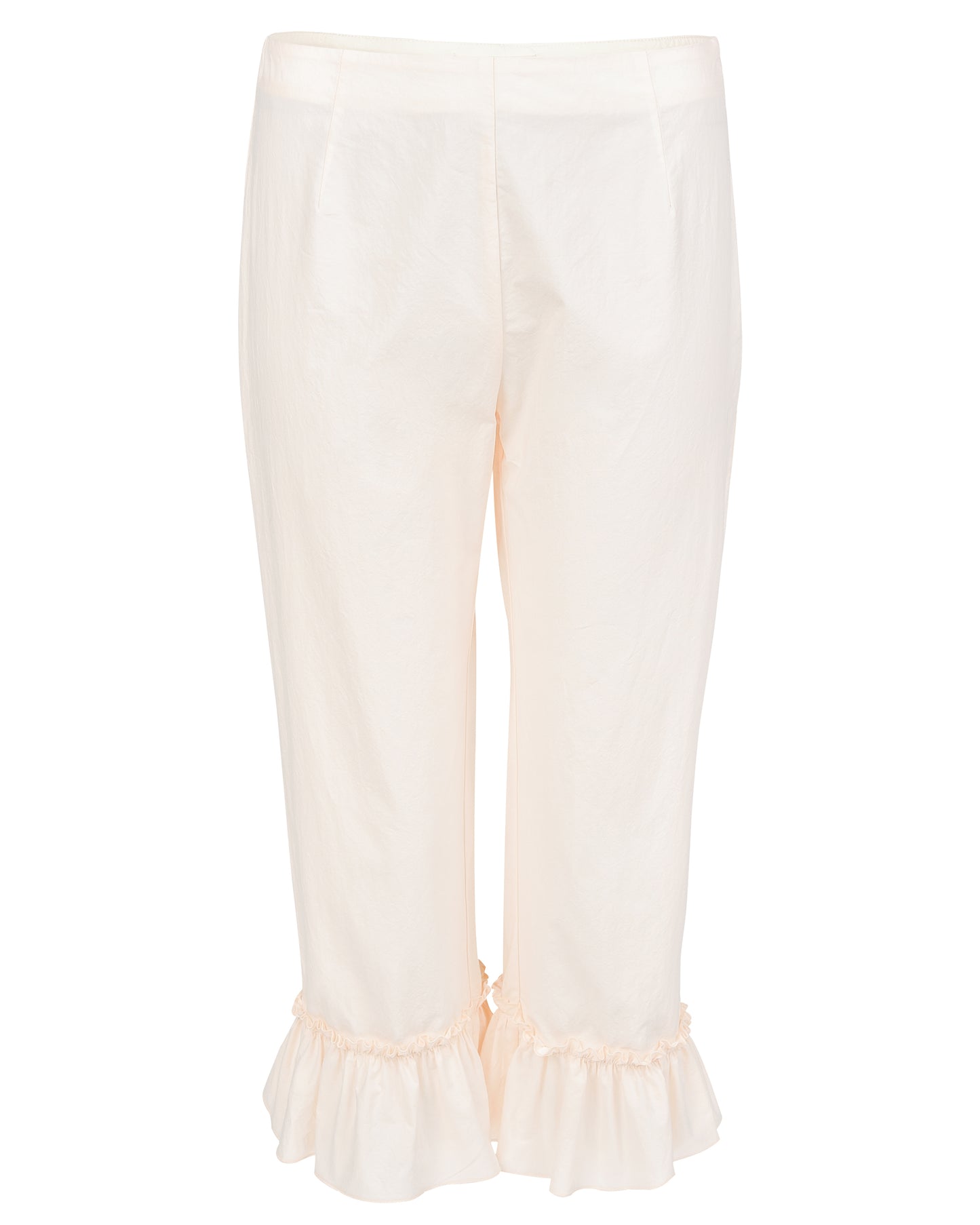 My Mum Made It - Frill Capri Pant - Bone