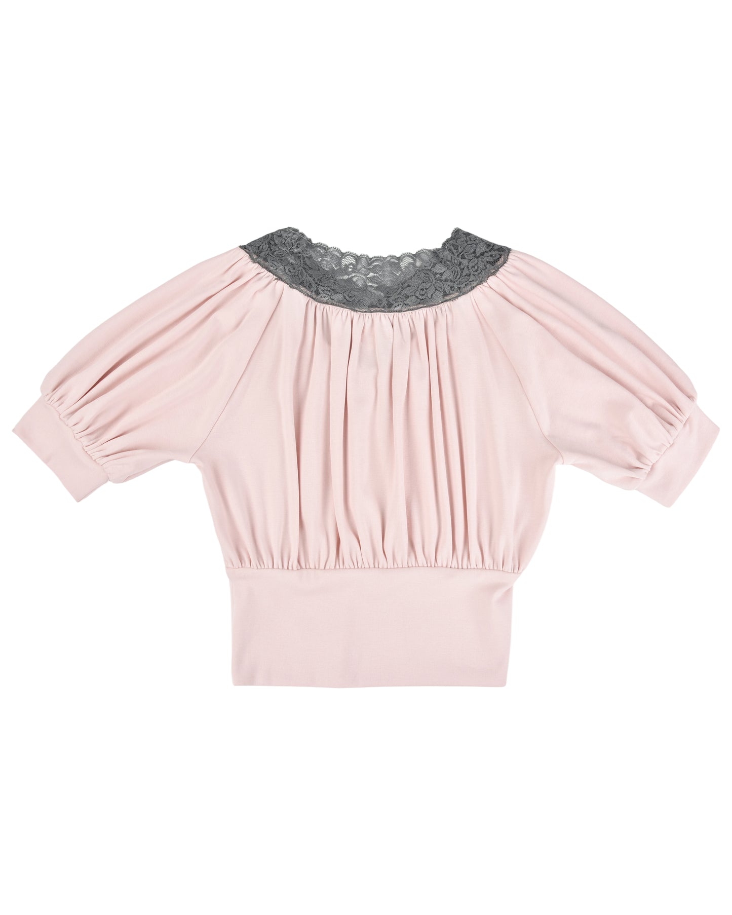 Blouson Puff Sleeve Top - Pink