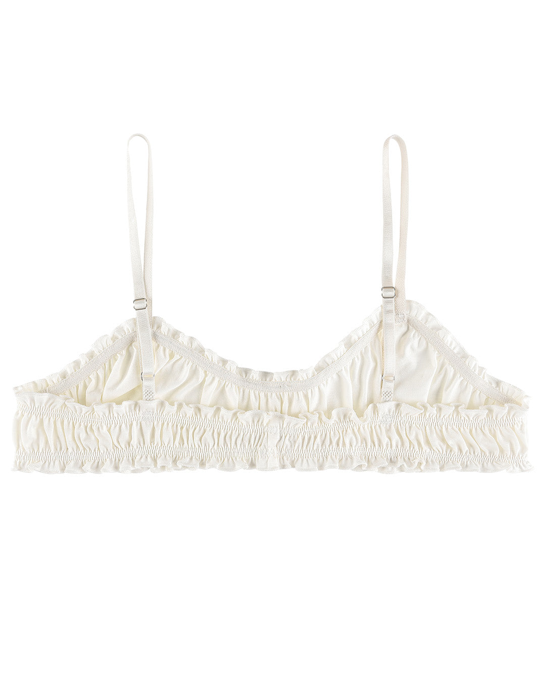 Soft Gather Bra - White