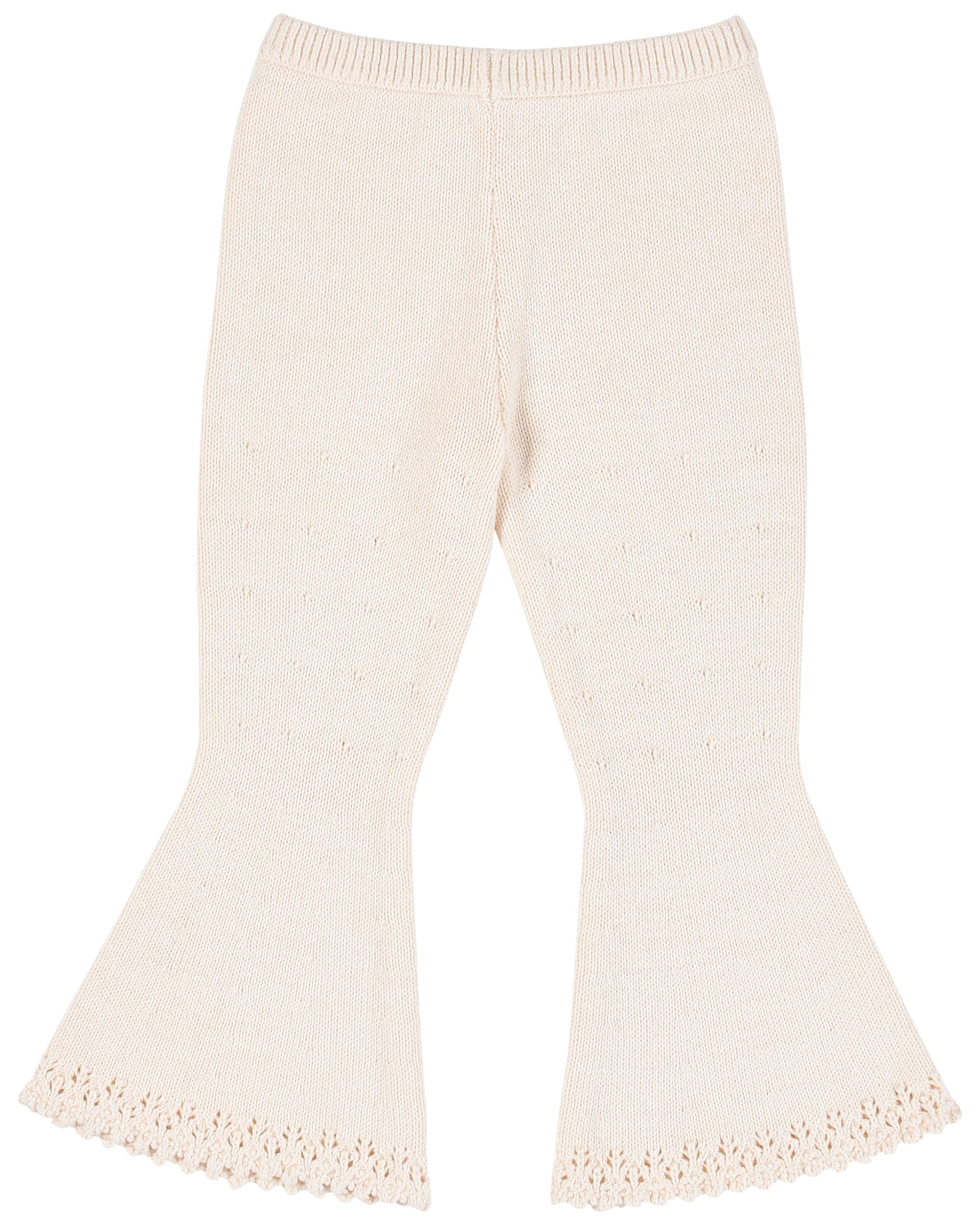 Mini Lace Knit Pant - Porcelain