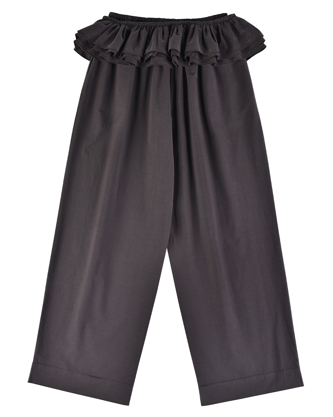 Detachable Ruffle Belt Pant - Shadow