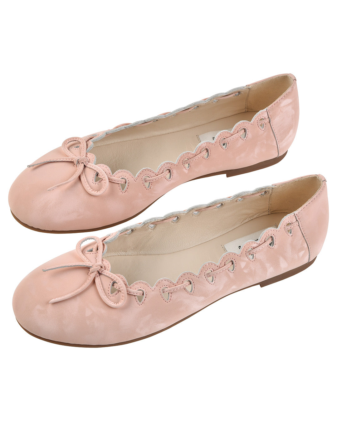 Shoes: Ribbon Stitch Ballet Flats - Rose Veil - My mum made it