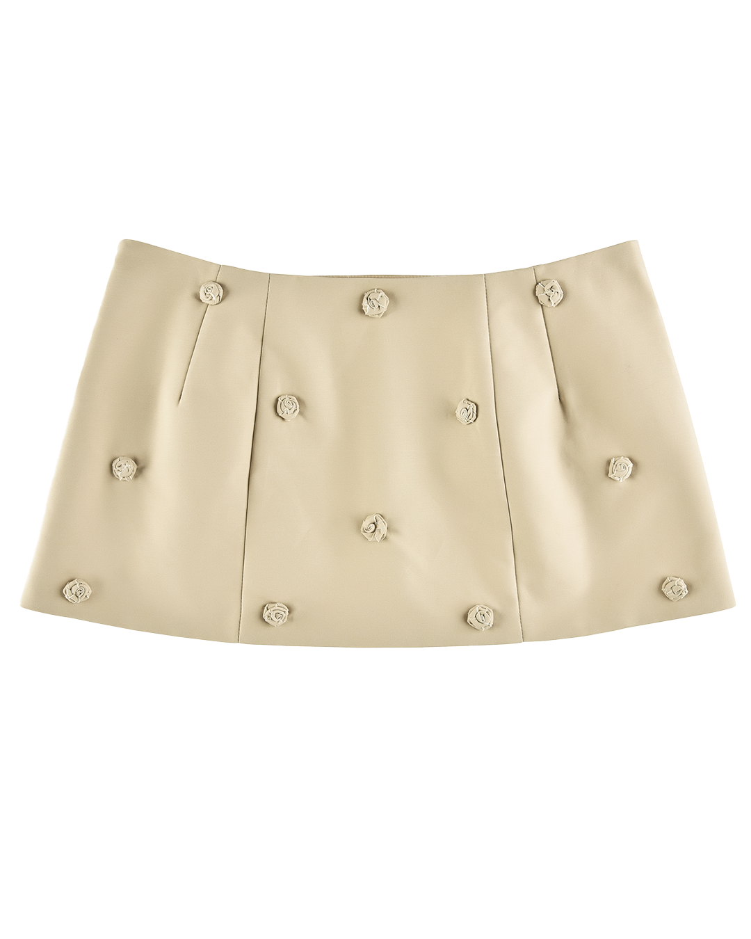 Rosette Mini Skirt - Fawn