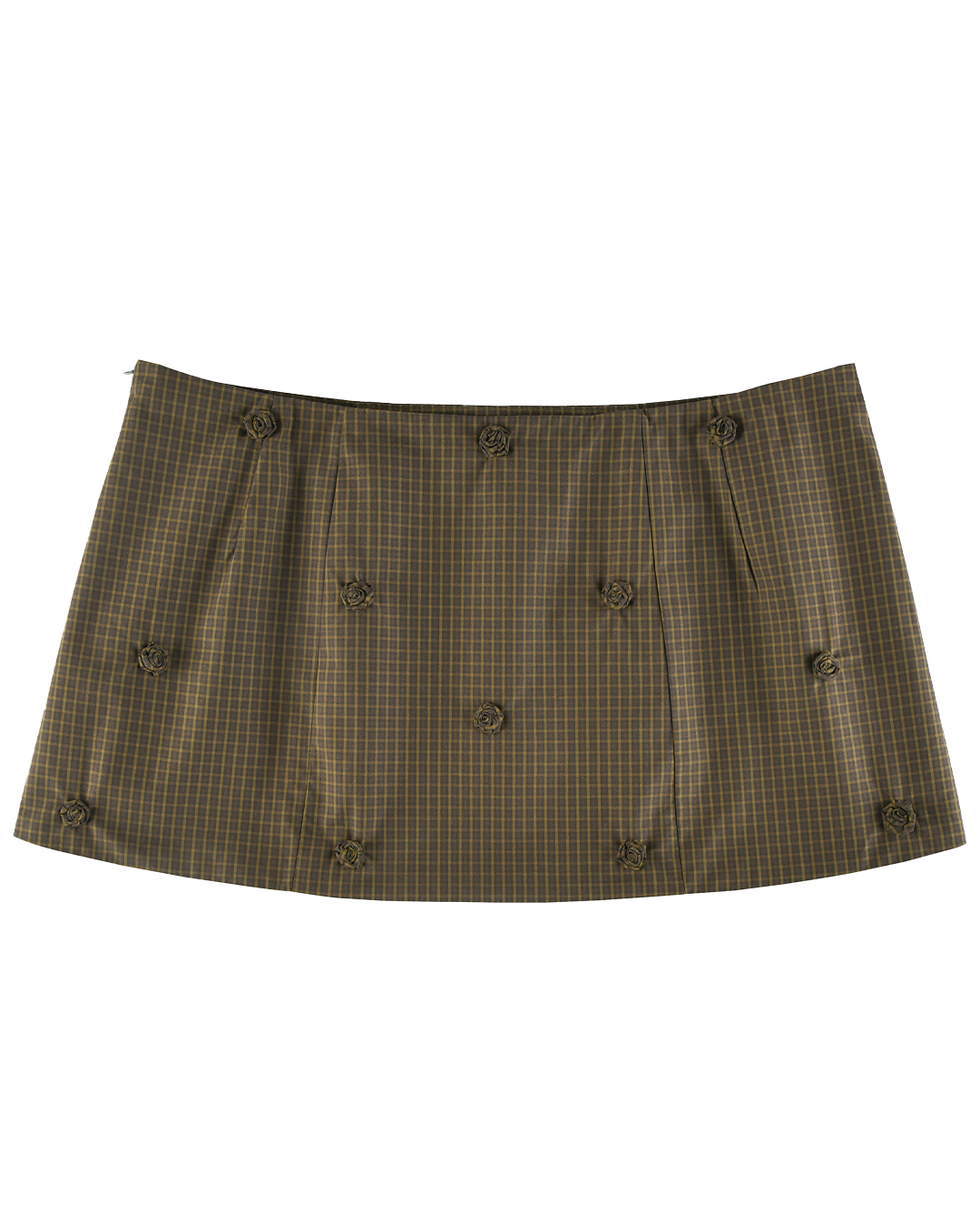 Rosette Mini Skirt - Ivy Check