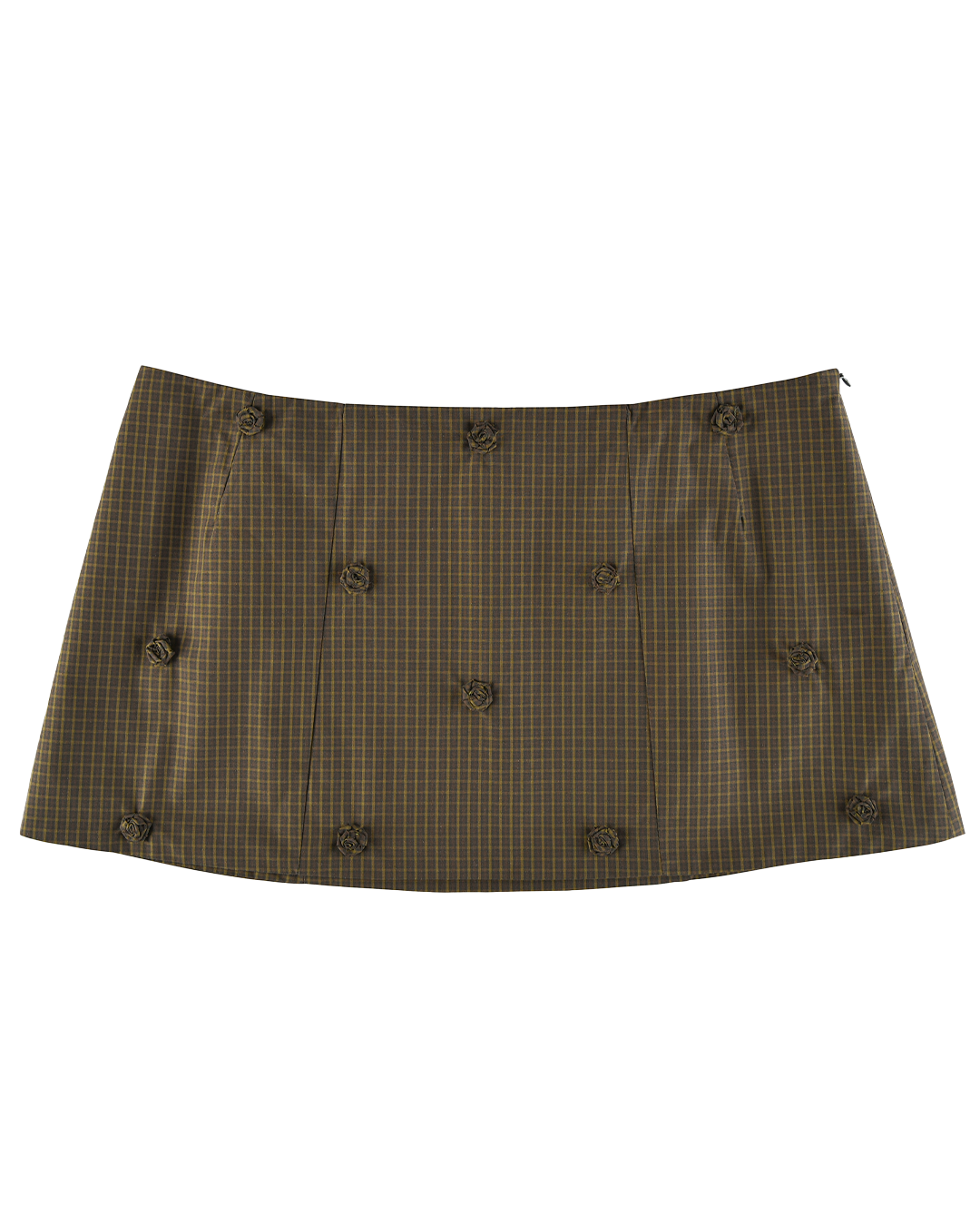 Rosette Mini Skirt - Ivy Check