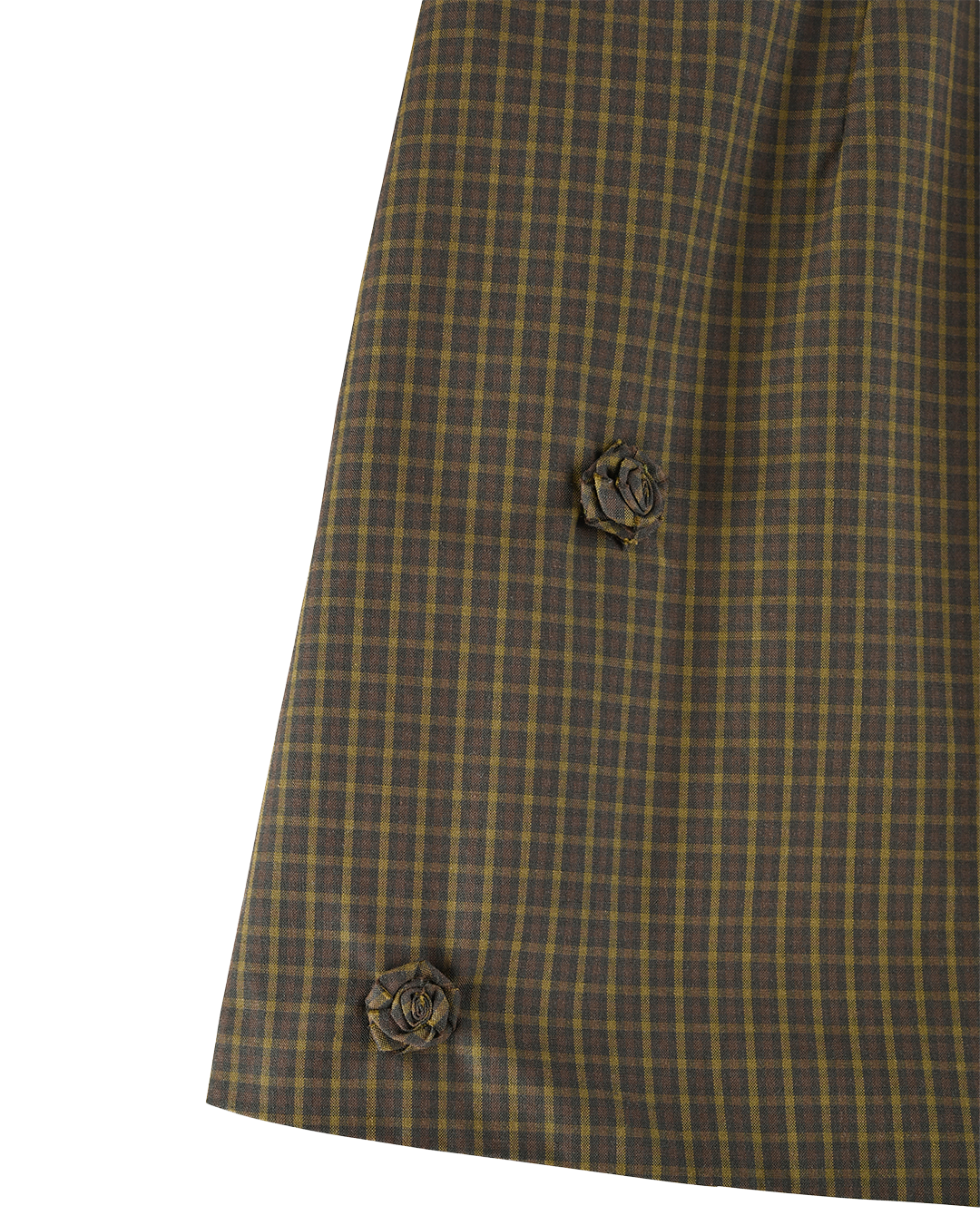Rosette Mini Skirt - Ivy Check
