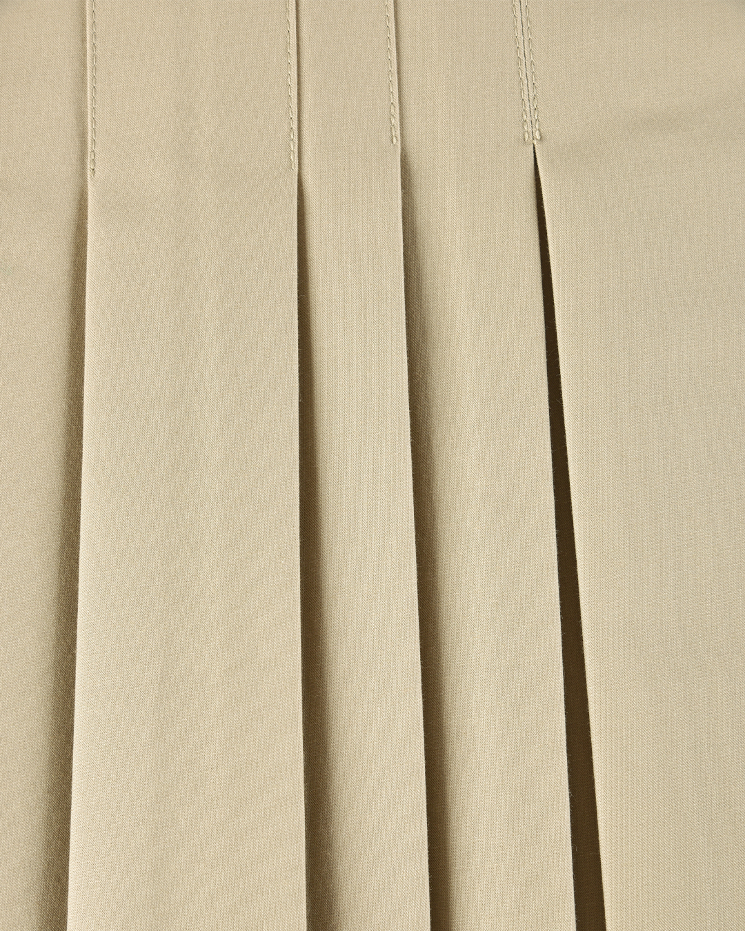 Structured Box Pleat Midi Skirt - Fawn