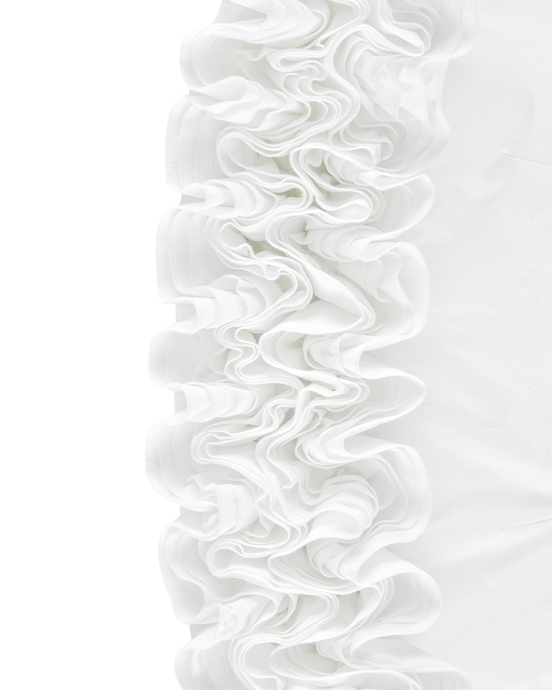 Ruffle Hem Mini Skirt - White