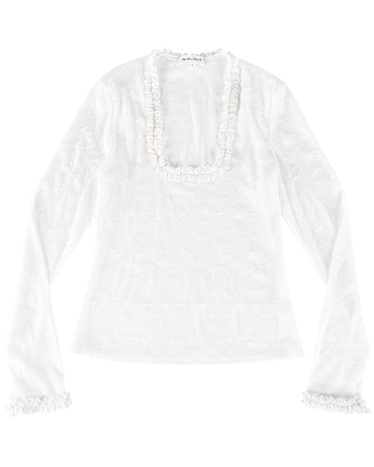 Lace Poem Top - White