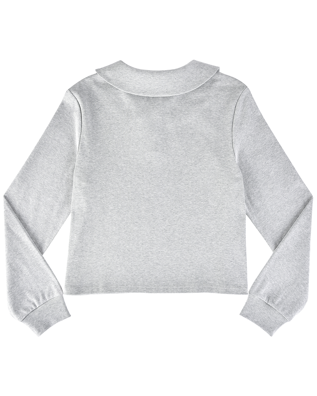 Polo Long Sleeve Top - Grey