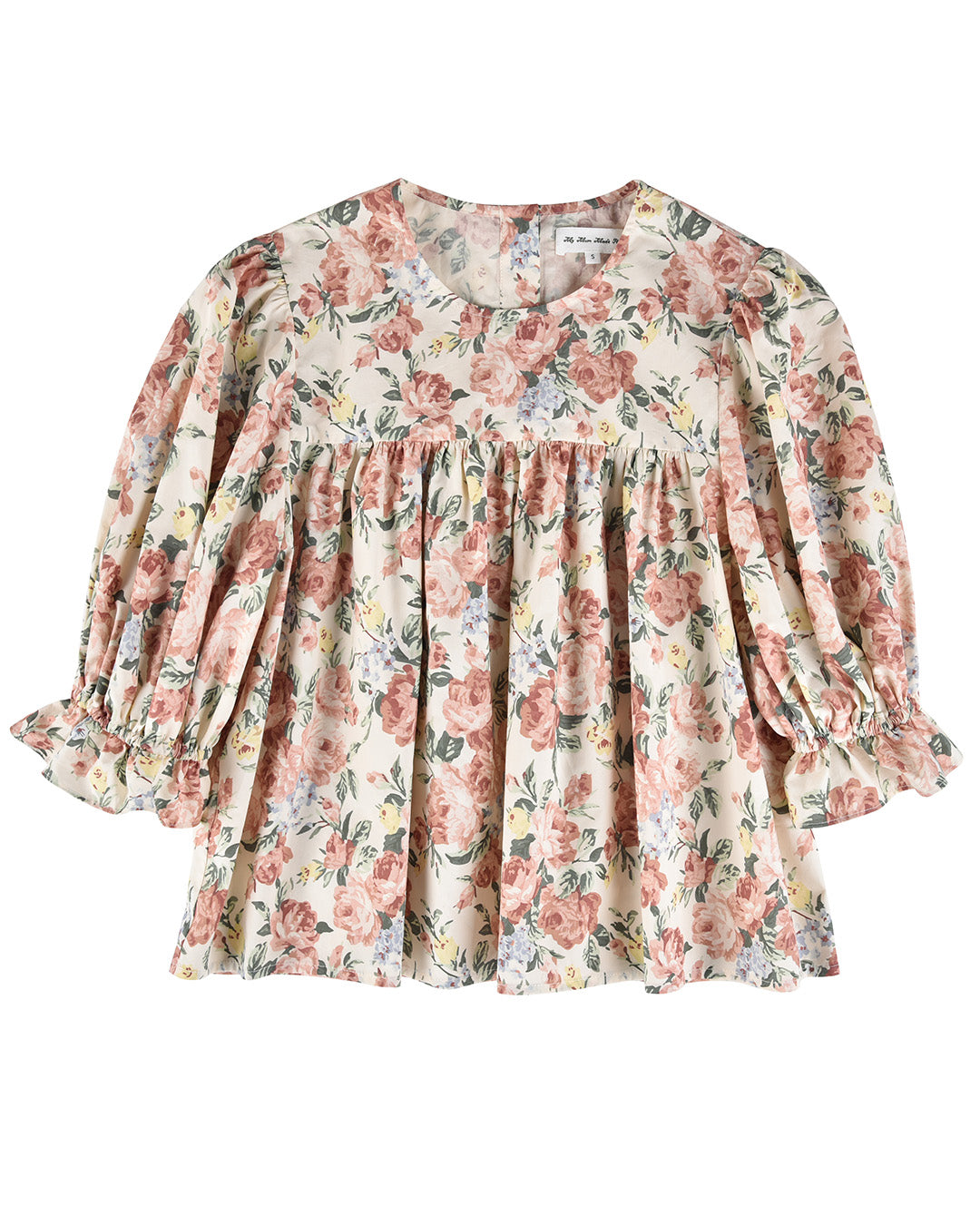 極美✨ドゥロワー Cotton Nylon Gathered Blouse 36 Tops: Babydoll Blouse - Secret Garden - My mum made it – MY MUM
