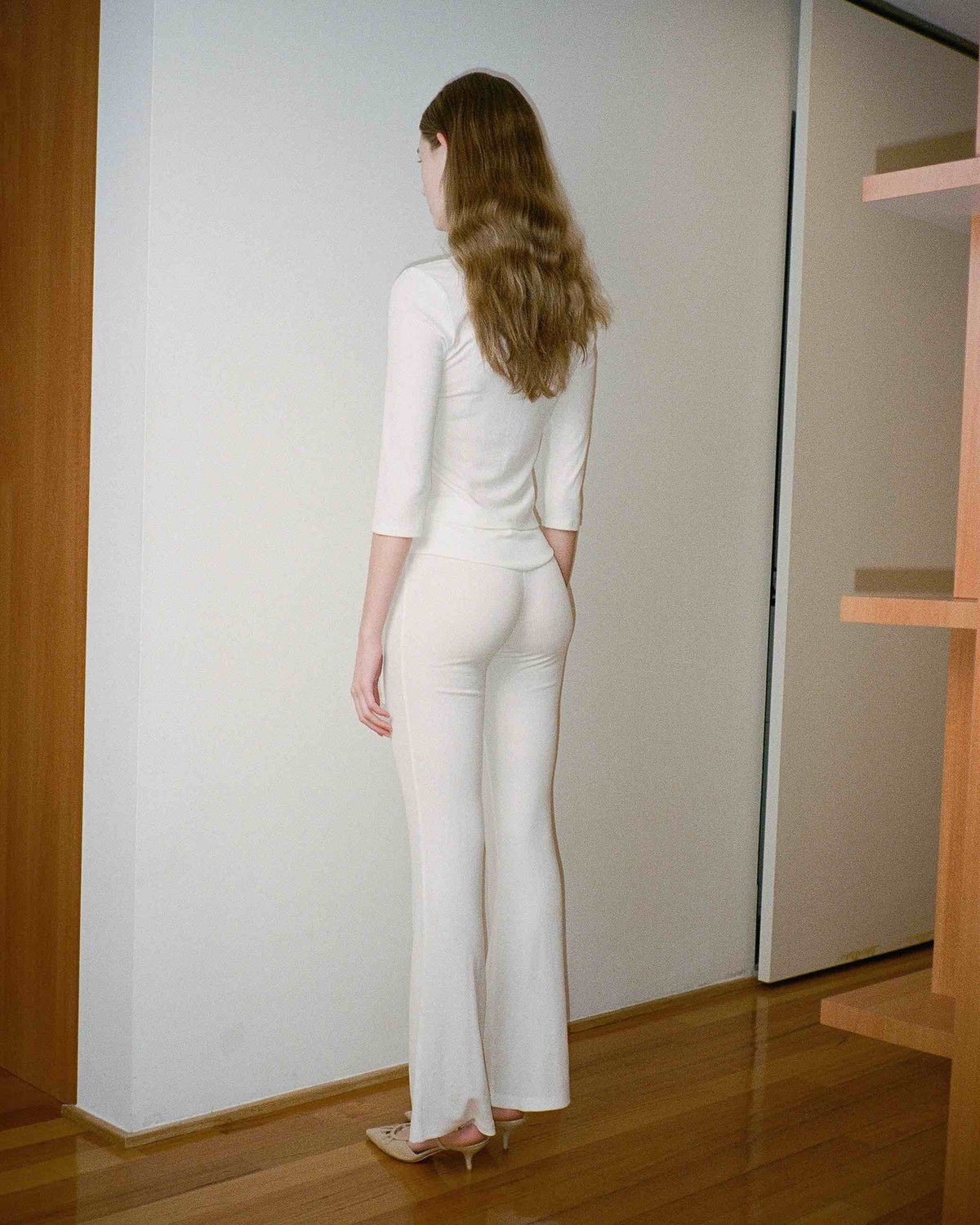 Tencel Linen Button Bodysuit - White