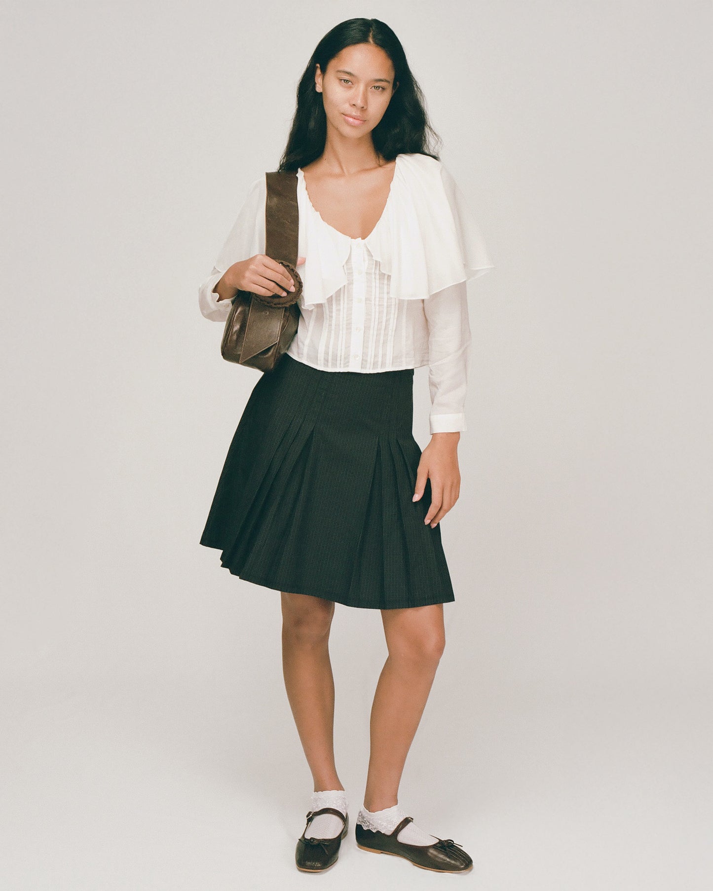 Capelet Shirt - White