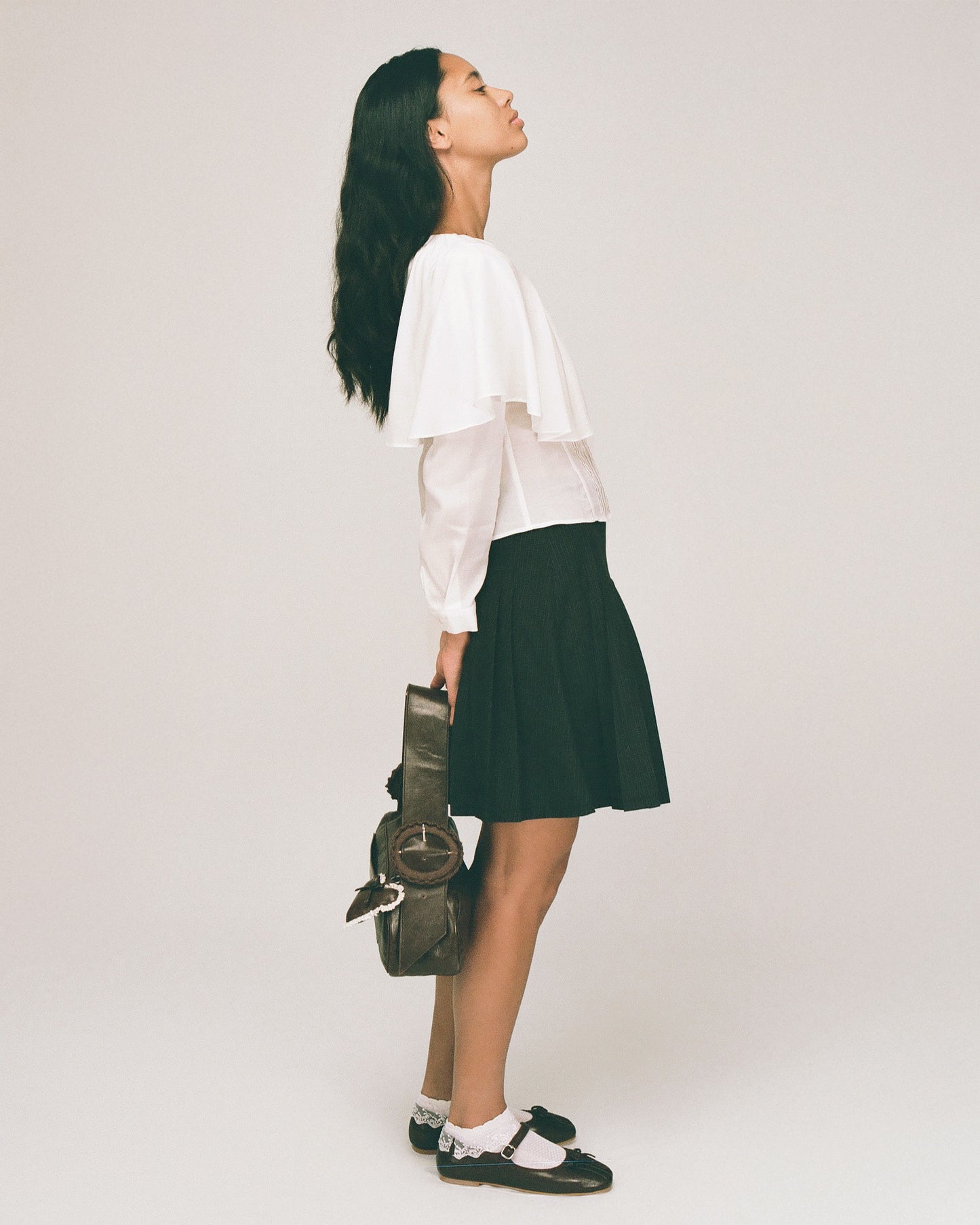 Capelet Shirt - White