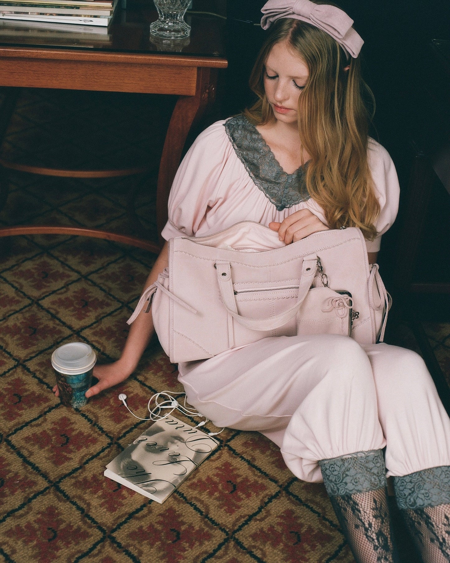 Blouson Puff Sleeve Top - Pink