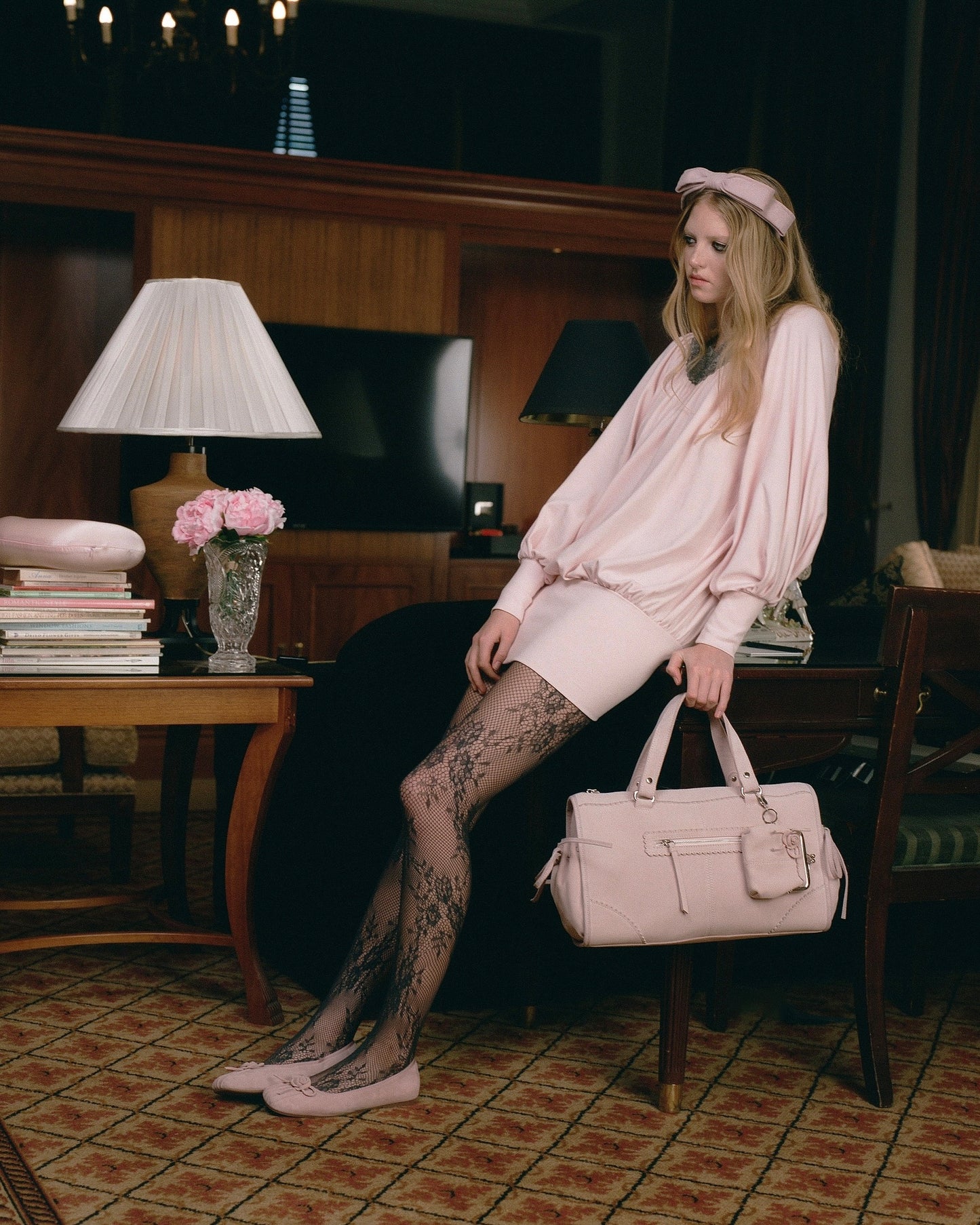 Downtown Coin Purse - Pink Suede