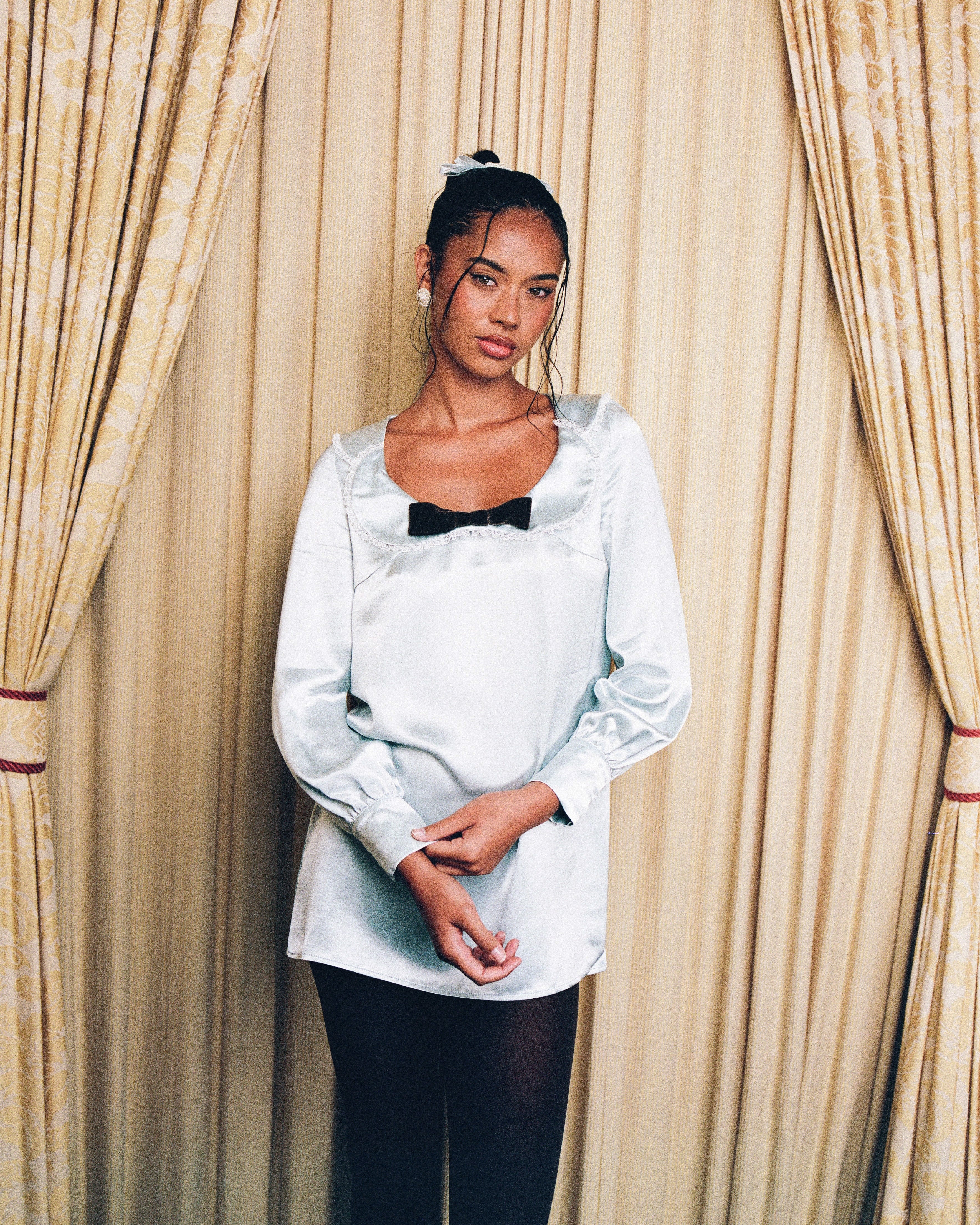 Dresses: Celeste Collar Shift Dress - Opal - My mum made it – MY
