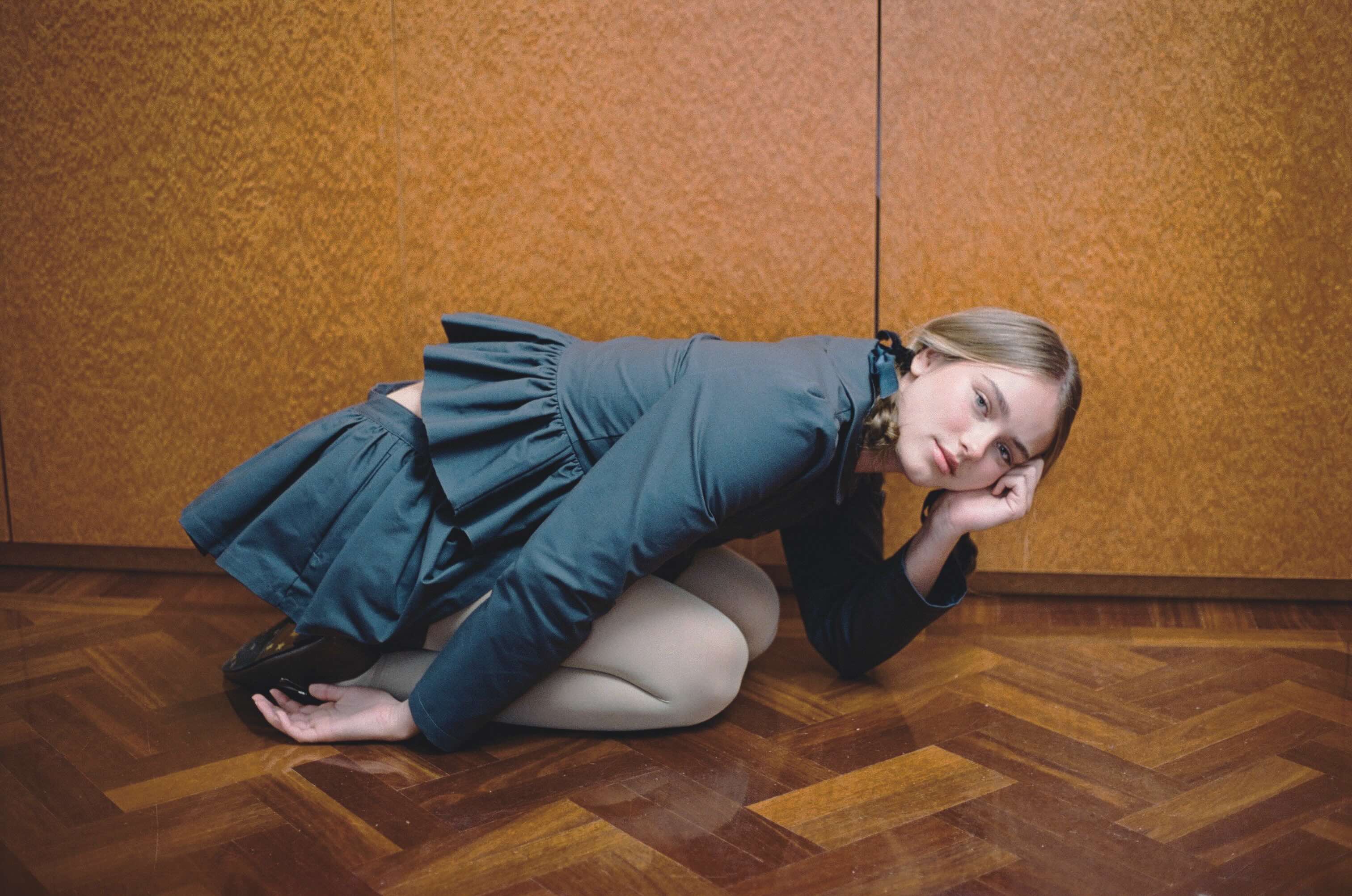 My Mum Made It ネイビー 丸襟 クロップ ポロシャツ S Polo Top - Navy – MY MUM MADE IT