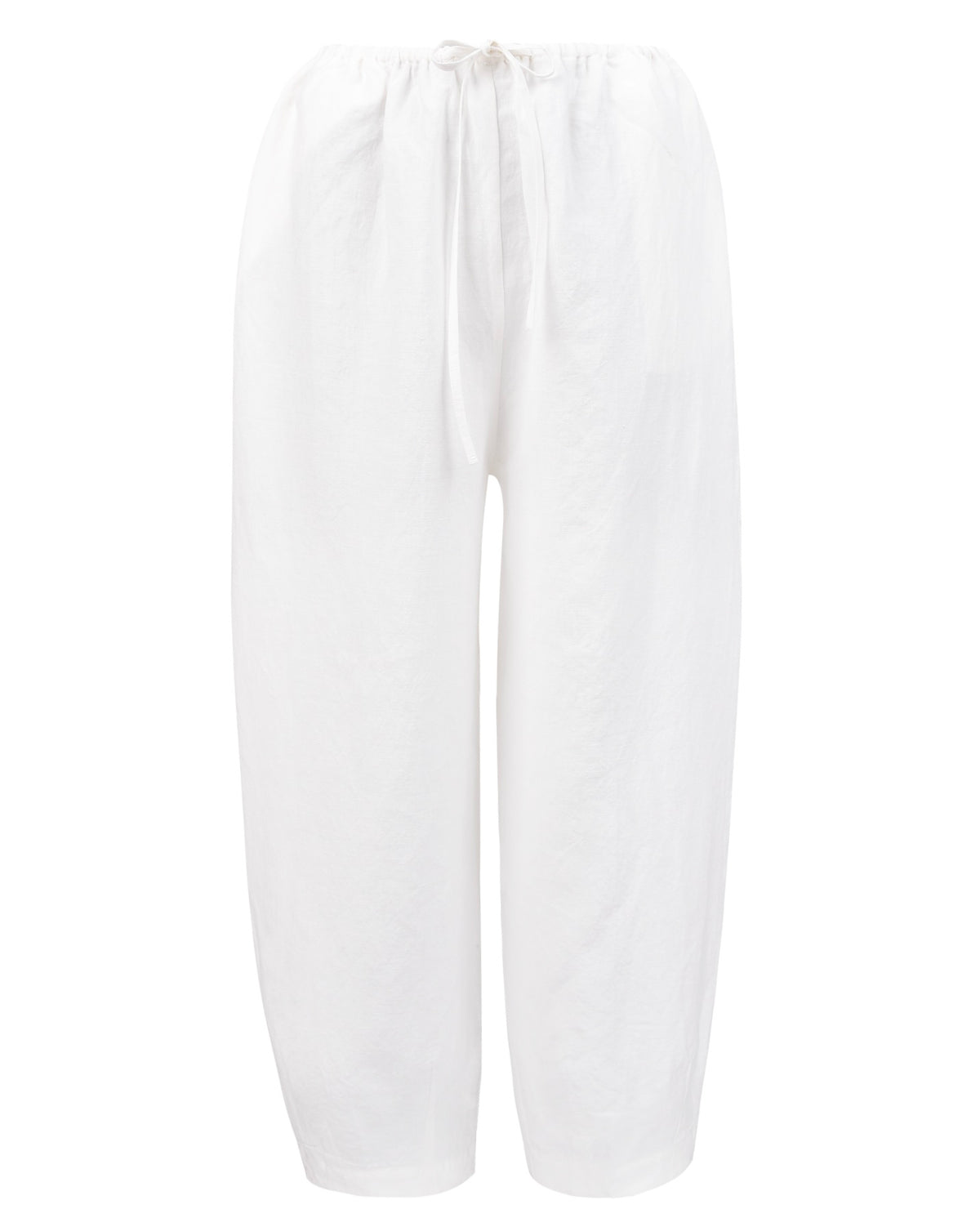 Drawstring Arch Pant - White