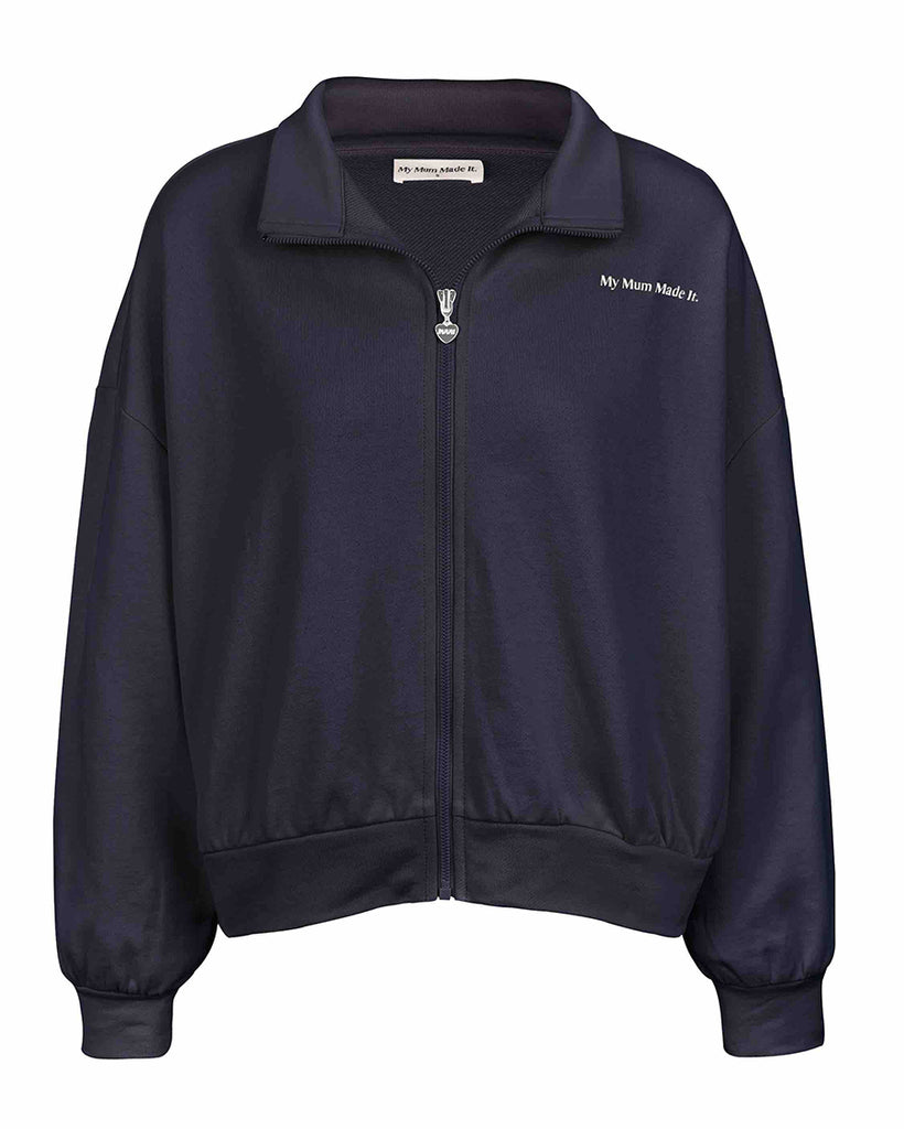 Logo Track Zip-up - Evening Blue