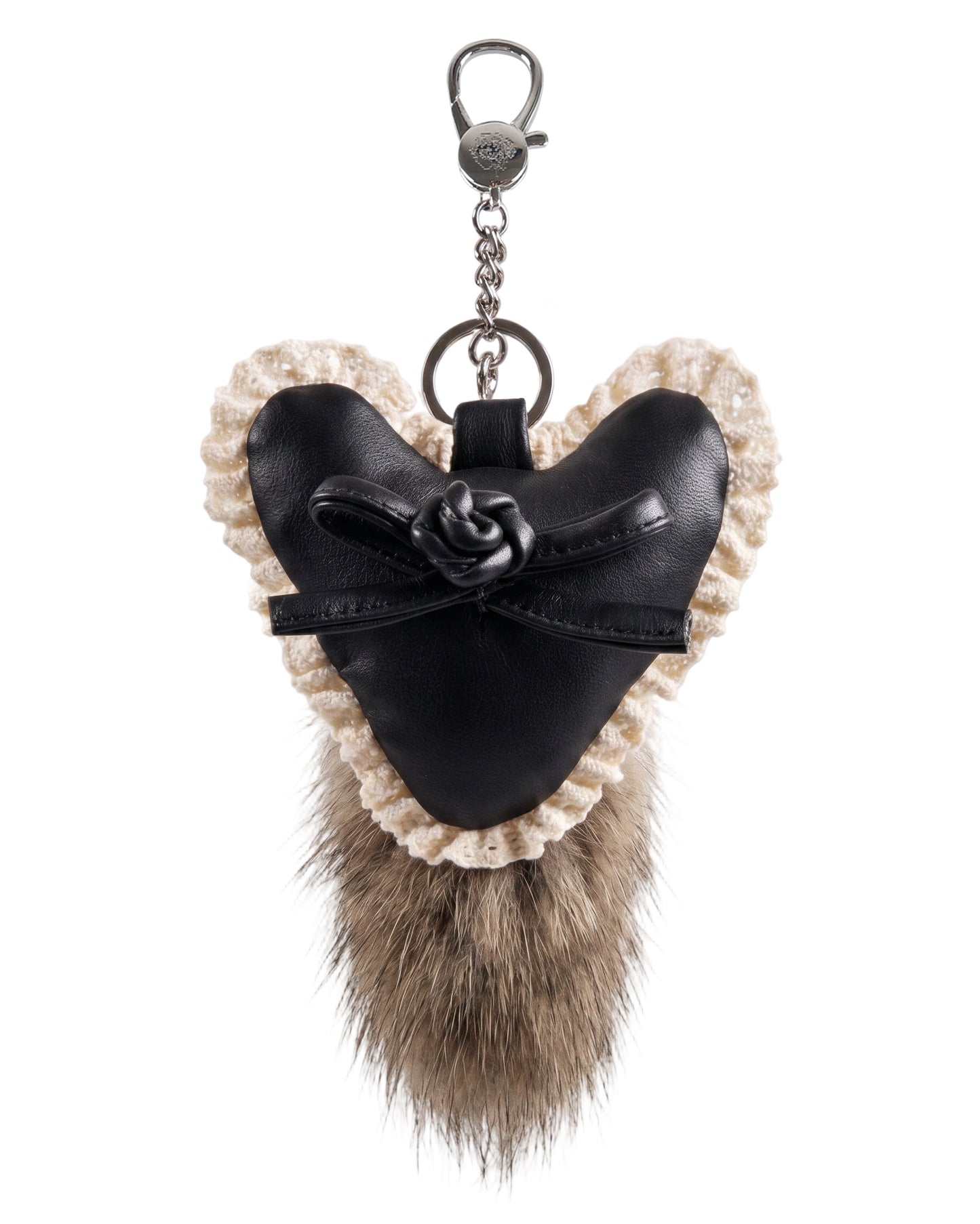 Chalet Heart Tail Keychain - Sepia Fur