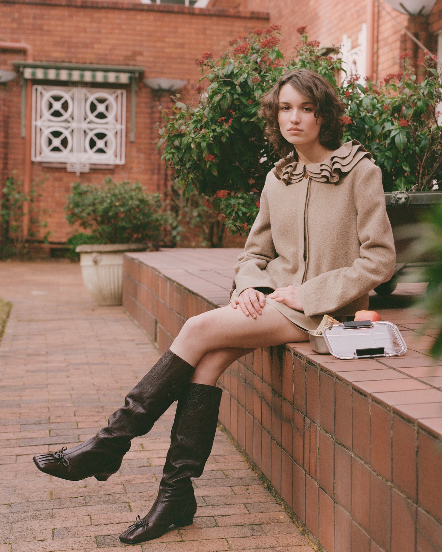 Rosette Pocket Boots - Saddle
