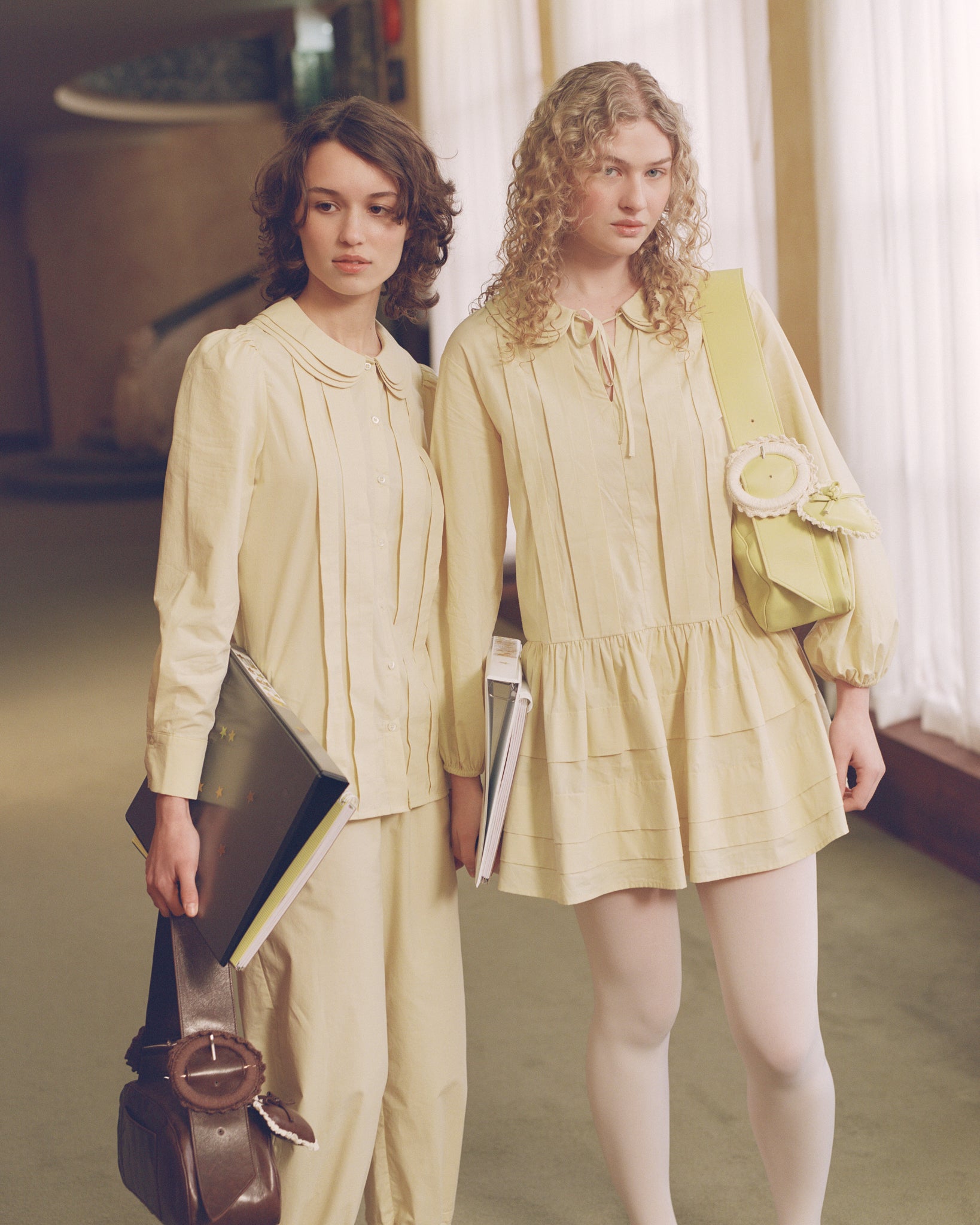 Tiered Collar School Shirt - Butternut